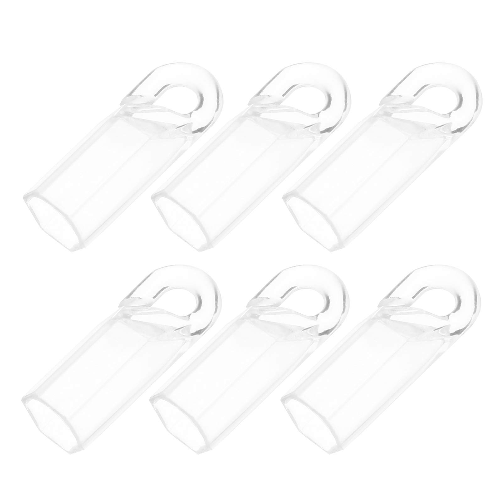 DOITOOL 20Pcs Curtain Hooks - Drapery Hooks for Valance & Venetian Blinds - Heavy Duty Plastic Retainer Clips for Home & Office Decor - Perfect for Hanging Sheer Curtains, Swags & Window Treatments