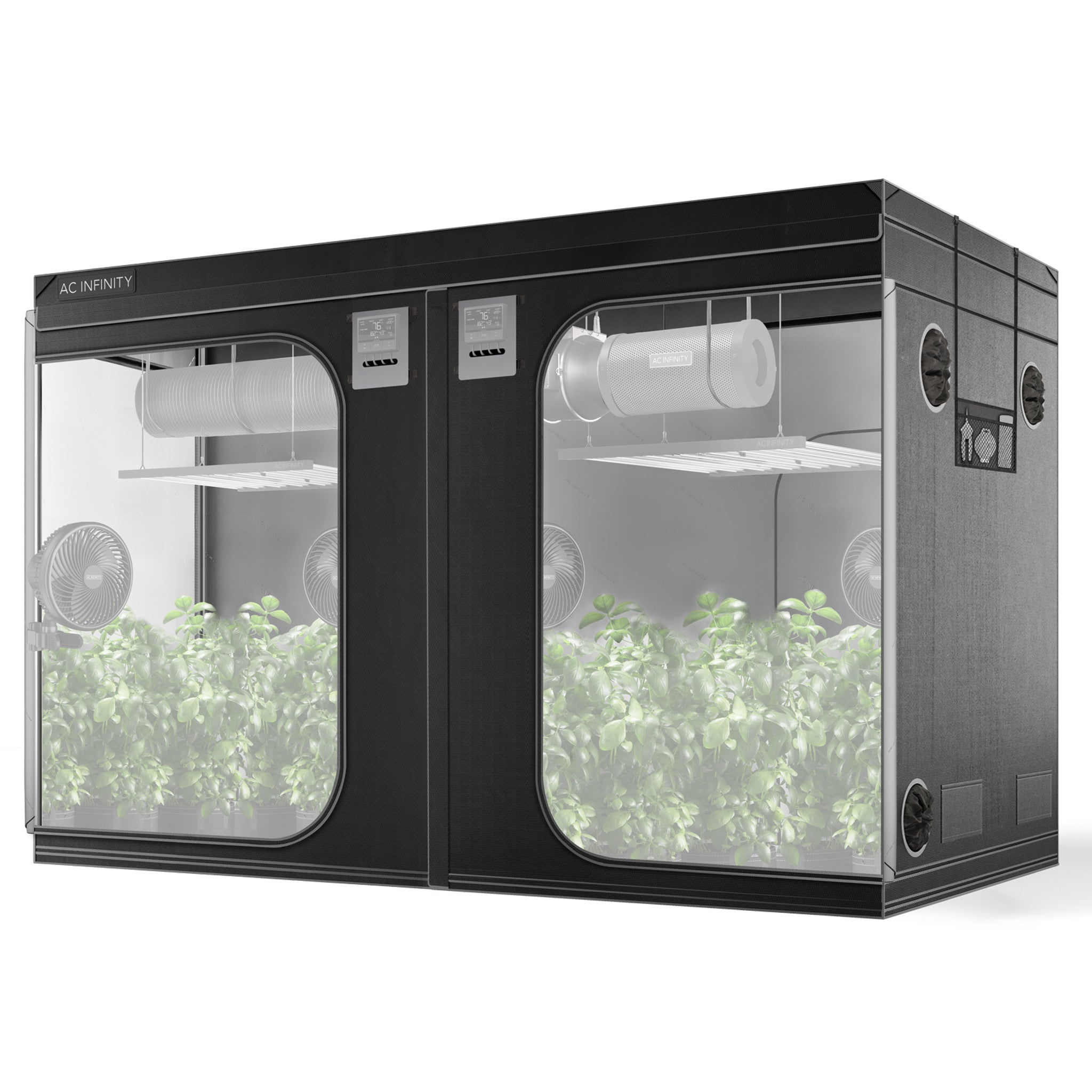 Cloudlab 811 Advanced 10x10 Grow Tent - 2000D Diamond Mylar Reflective Canvas (304x304x203cm) for Indoor Hydroponic Gardening & Plant Cultivation - Perfect for Home Grow Rooms, Greenhouses, and Professional Horticulture
