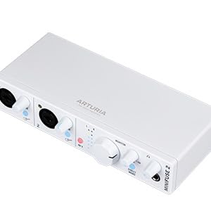 Arturia MiniFuse Recording Pack - USB Audio Interface Bundle with Condenser Mic, Studio Headphones & Music Software for Home Recording, Live Streaming, Podcasting & Music Production | Perfect for YouTubers, Gamers & Musicians