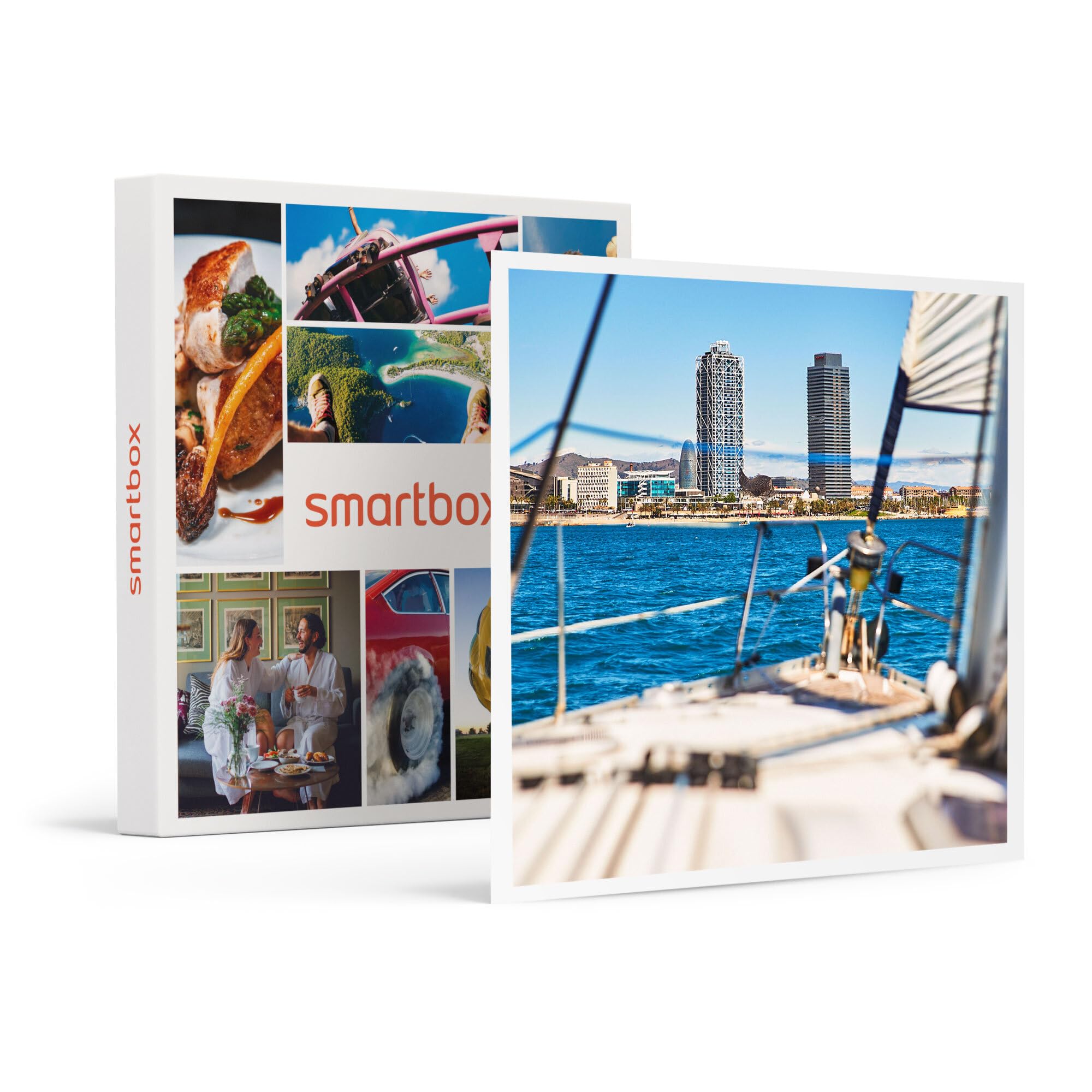 SmartBox - Luxury Catamaran Cruise Gift Box for Men & Women - Romantic Barcelona Boat Tour with Snacks for Two - Unique Gift Idea for Anniversaries, Birthdays & Couples Getaways