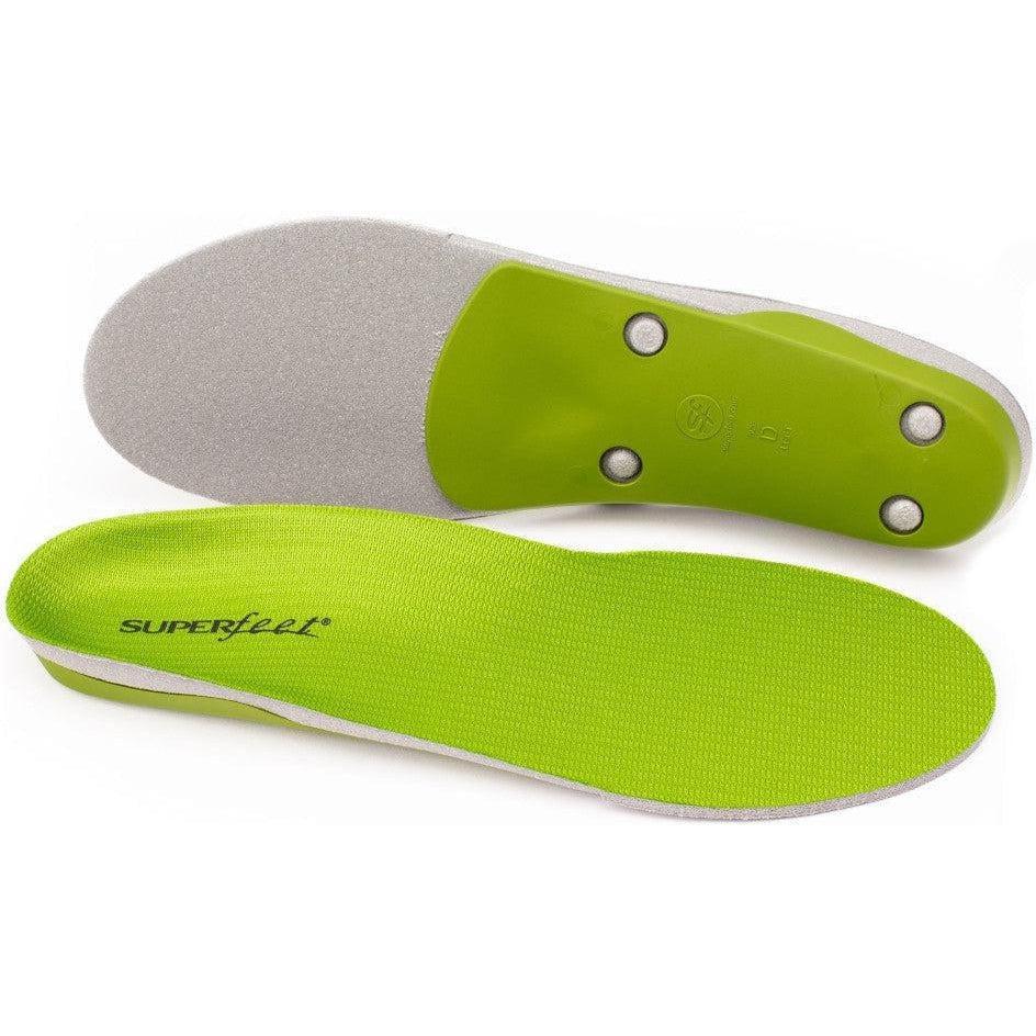 Superfeet Green Insoles - Premium Orthotic Shoe Inserts for Arch Support & Pain Relief - Ideal for Running, Hiking & All-Day Comfort