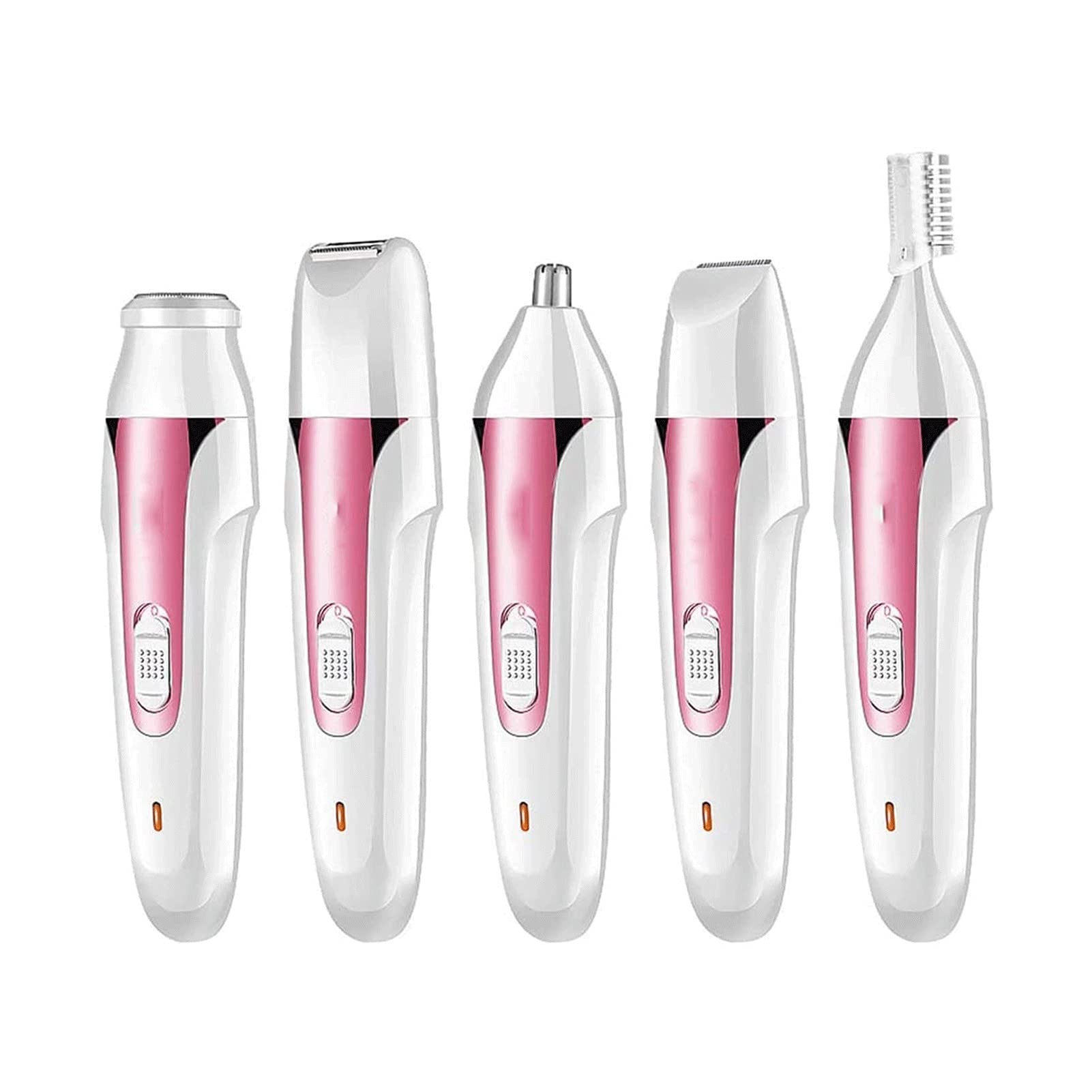 5-in-1 Electric Epilator Set for Women & Men - Painless Hair Removal Device for Bikini Area, Underarms, Eyebrows & Body - Rechargeable Wet/Dry Trimmer for Sensitive Skin | Perfect for Travel, Gym & Home Use