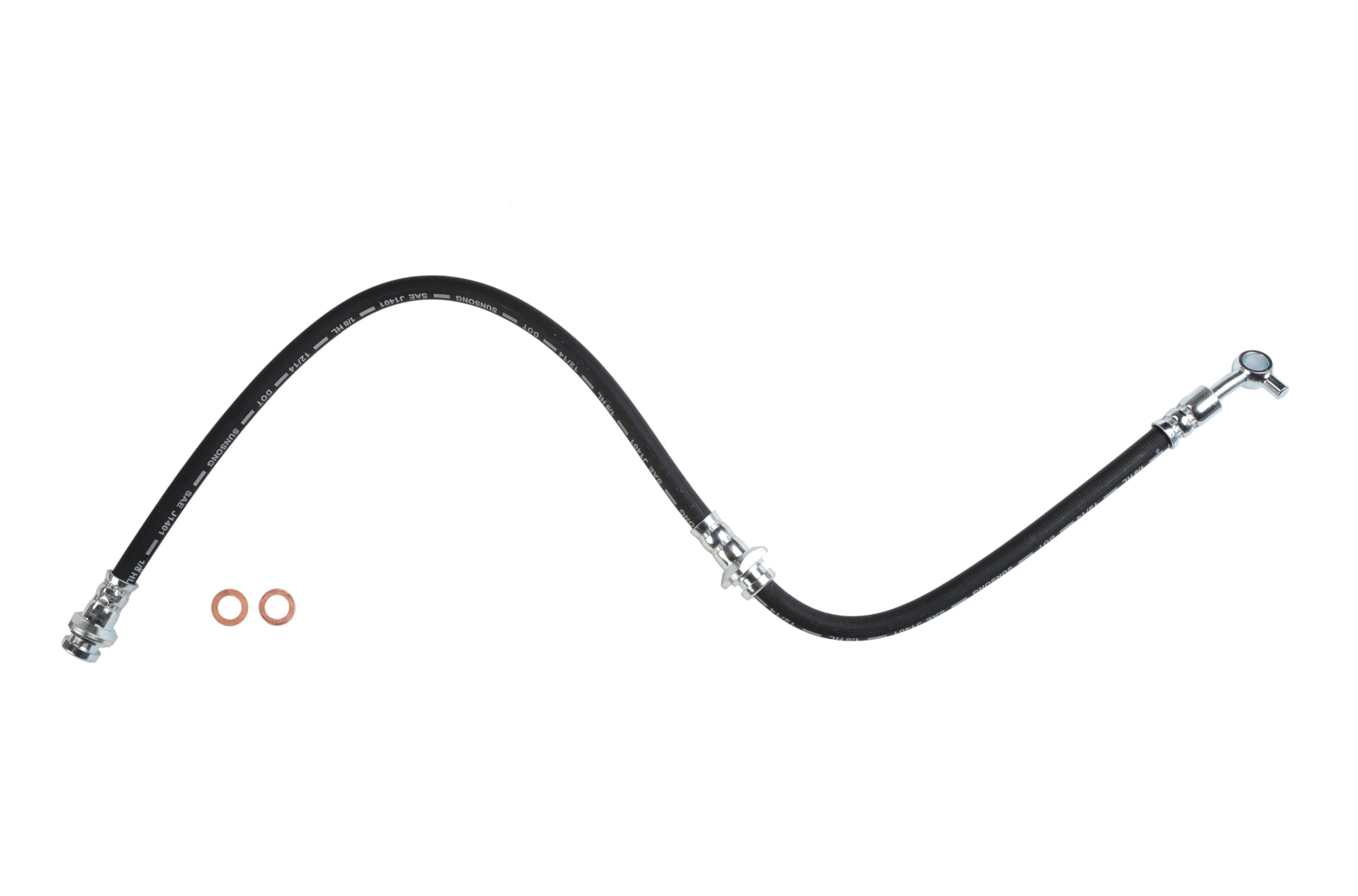 Sunsong 2204870 Brake Hydraulic Hose - High Performance Replacement for Smooth Braking | Perfect for Trucks, SUVs, and Off-Road Vehicles