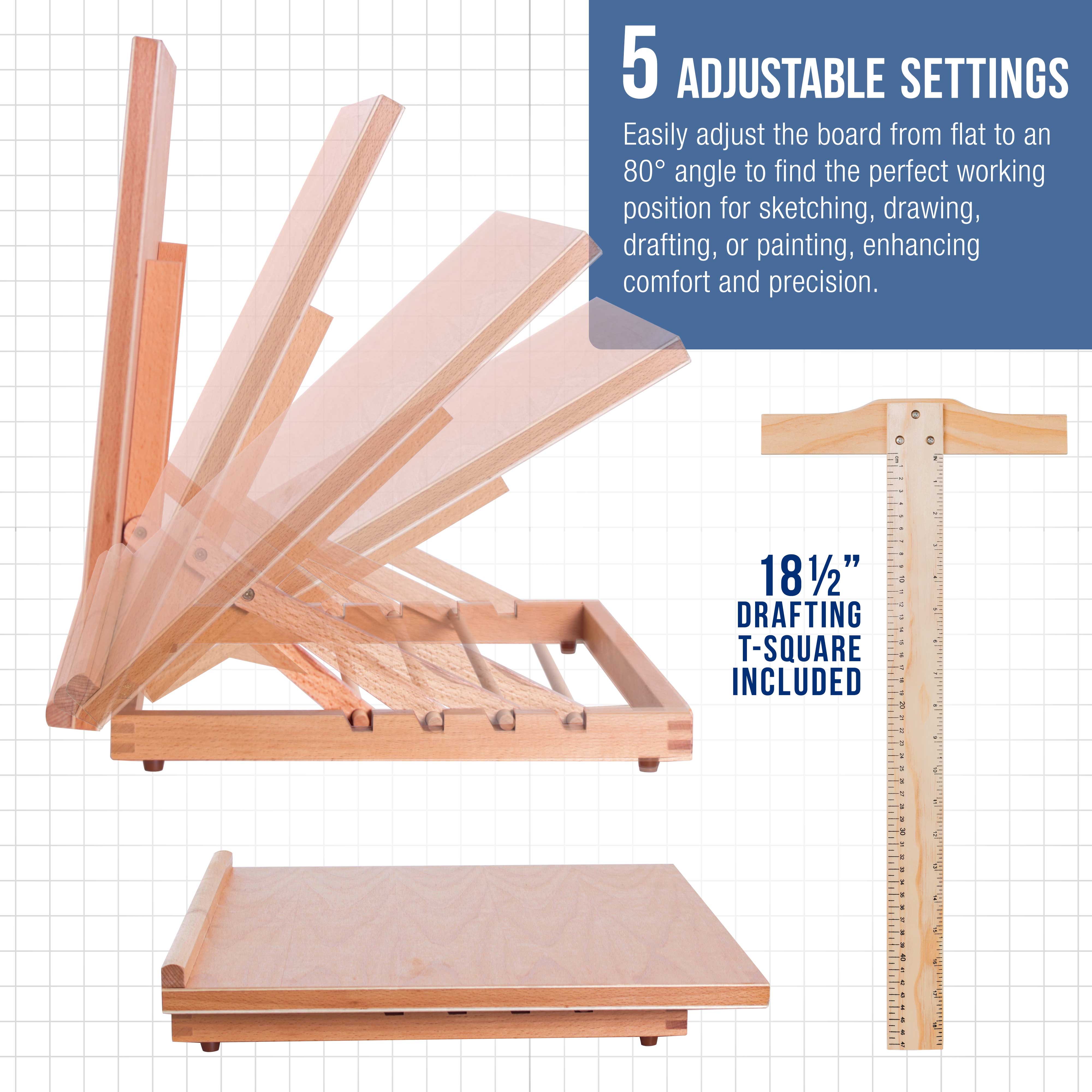 Adjustable Beechwood Drawing Board 20.5