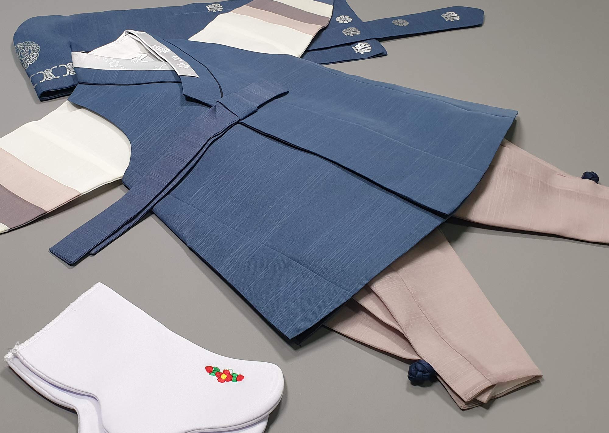 Korean Traditional Hanbok for Boys - Red & Navy Blue Kids Hanbok for 1st Birthday Doljanchi (Dol) Party | Ages 1-8 | Perfect for Korean Cultural Events, Photo Shoots & Special Occasions