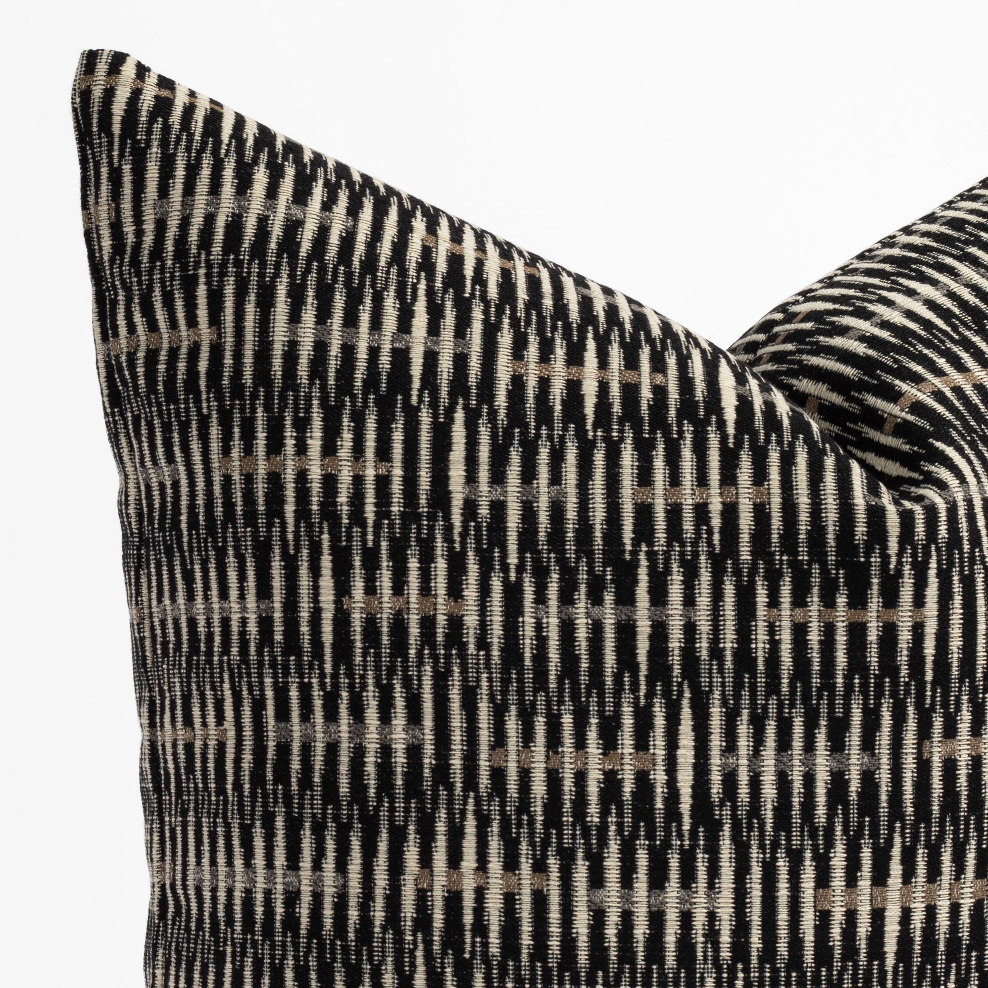 Bilbao 22x22 Outdoor Pillow - Waterproof Carbon Fiber Design - Perfect for Patio, Poolside & Garden Decor