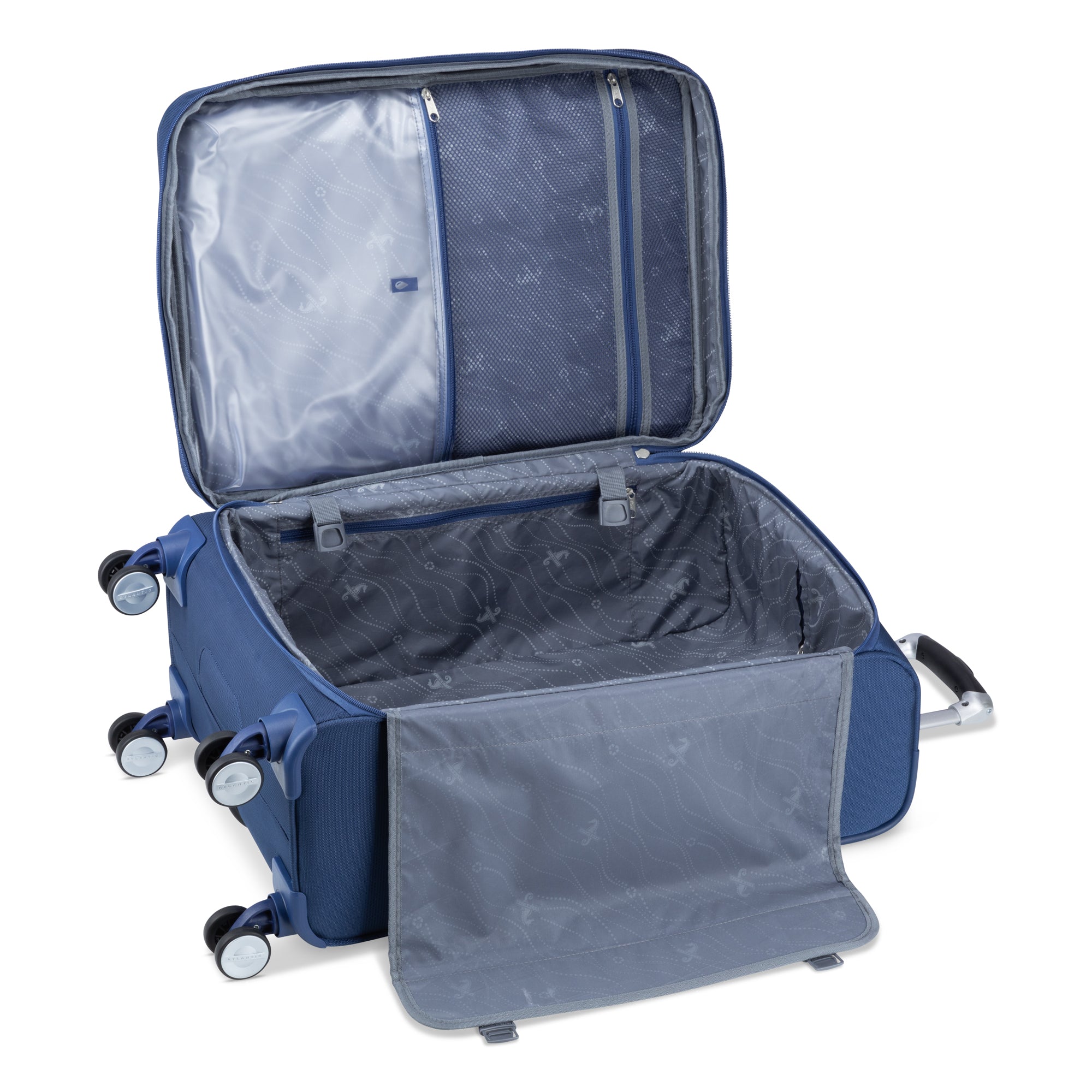 Atlantic Sailbound 3-Piece Luggage Set - Lightweight Spinner Suitcase with TSA Lock for Travel, Vacation & Business Trips (Carry-On, Medium & Large)