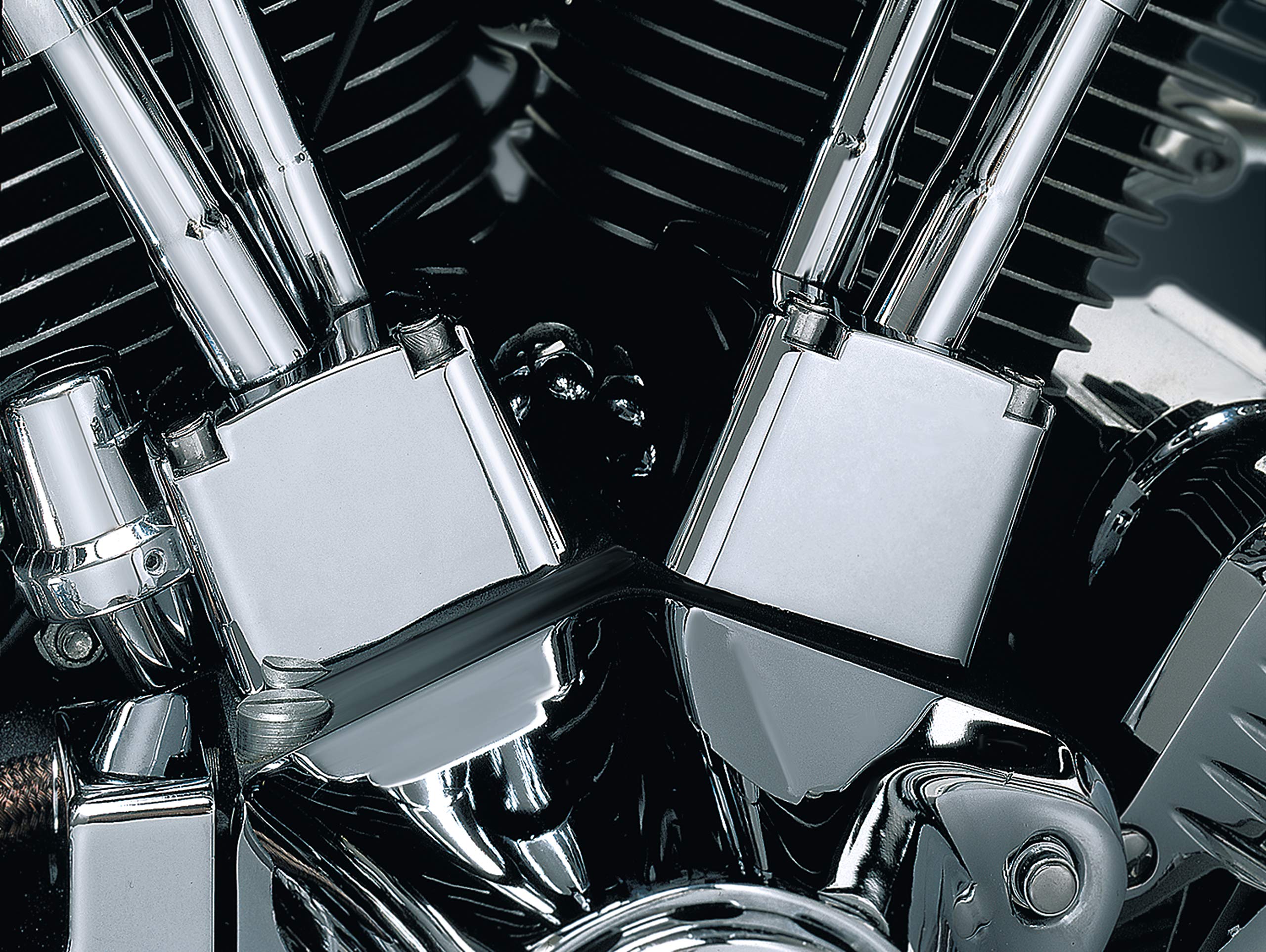Kuryakyn 8123 Chrome Tappet Block Covers for 1984-1999 Harley-Davidson Evo Big Twins Motorcycles | Motorcycle Engine Accent Accessories | Perfect for Customization & Restoration Projects