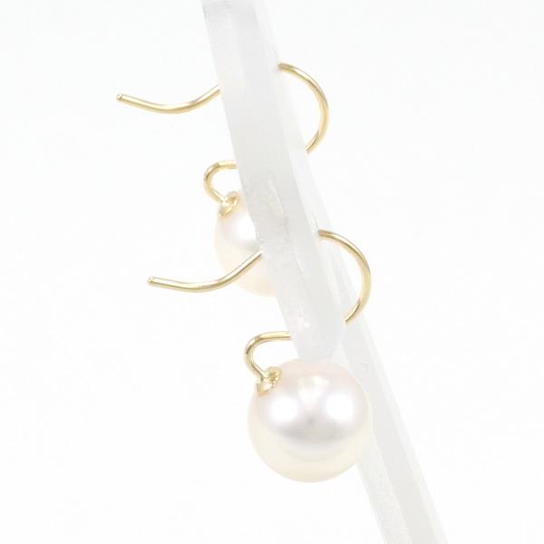 18K Yellow Gold Pearl Earrings for Women – Elegant & Timeless Jewelry Gift for Weddings, Parties & Special Occasions