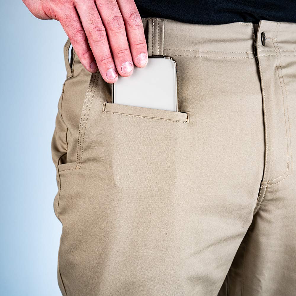 LAPG Terrain Flex Straight Fit Men's Chino Pants - Stretch Comfort Casual Khaki Pants for Men | Perfect for Office, Travel & Outdoor Activities