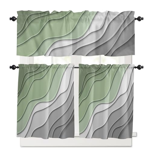 Sage Green Grey Ombre