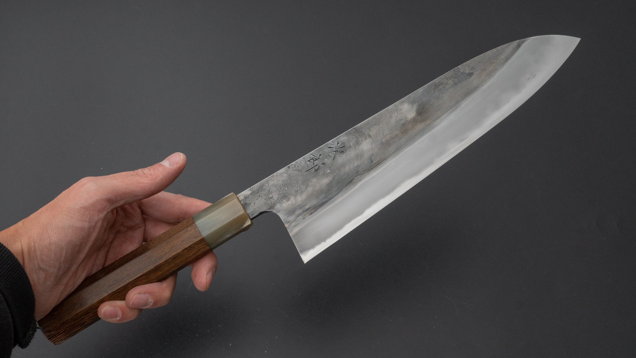 Premium Jiro Tsuchime Wa Gyuto 225mm Japanese Chef Knife with Taihei Tagayasan Handle (#412) - Perfect for Sushi, Meat Slicing & Professional Kitchen Use