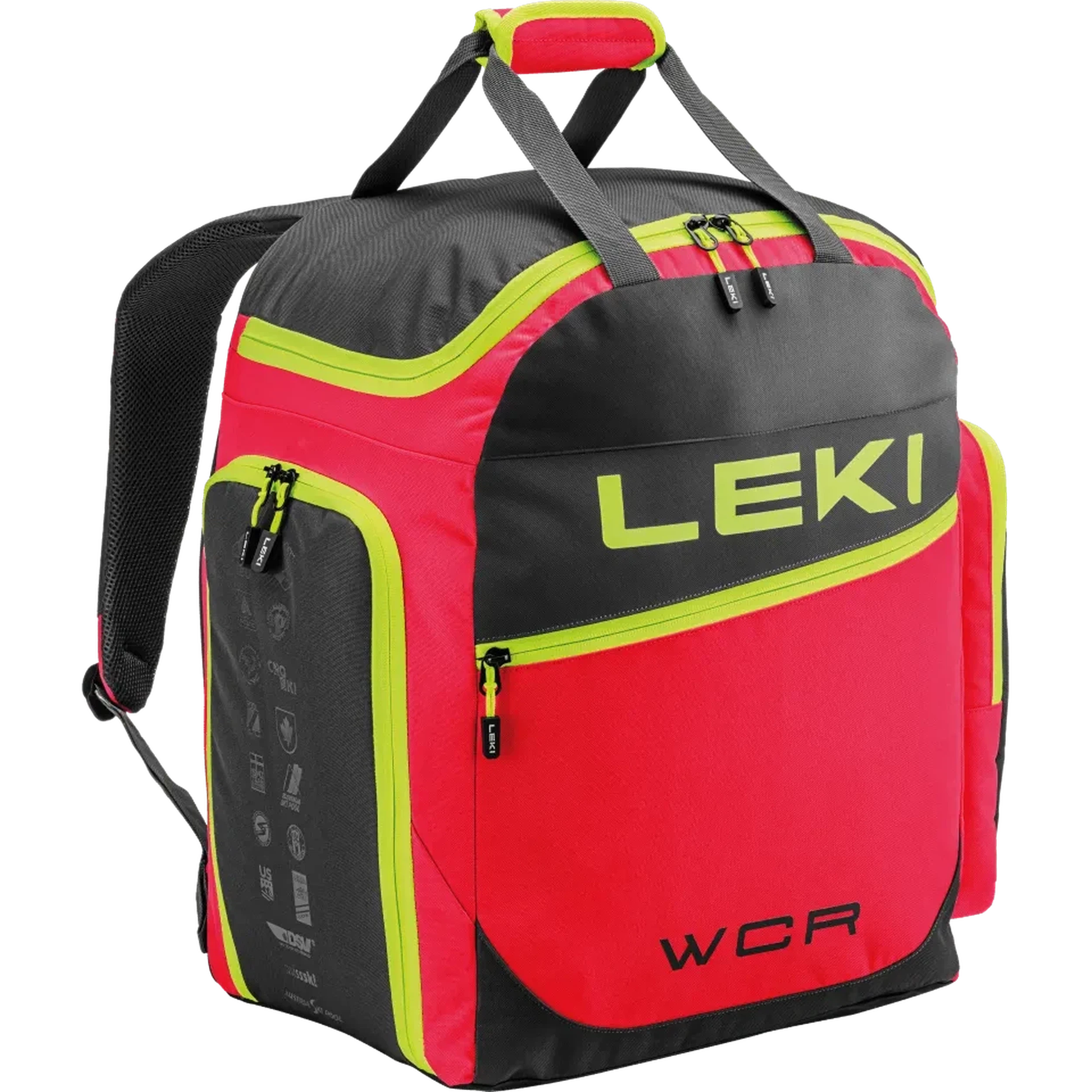 Leki Ski Boot Bag WCR 60L 2026 - Waterproof Ski Gear Storage for Travel & Mountain Adventures - Perfect for Ski Trips & Winter Sports Equipment Organization