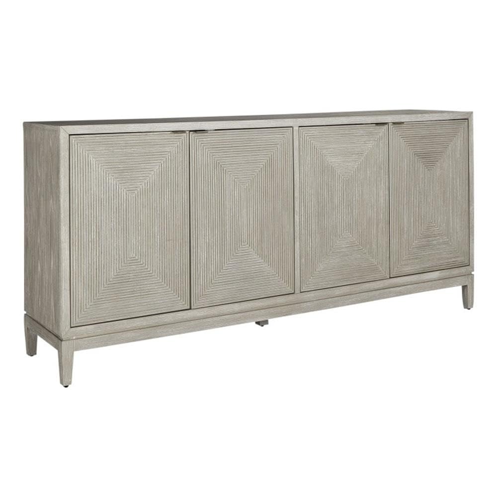 LIBERTY FURNITURE INDUSTRIES Kinsley 4-Door Accent Cabinet - Stylish Storage Solution for Living Room, Bedroom or Entryway