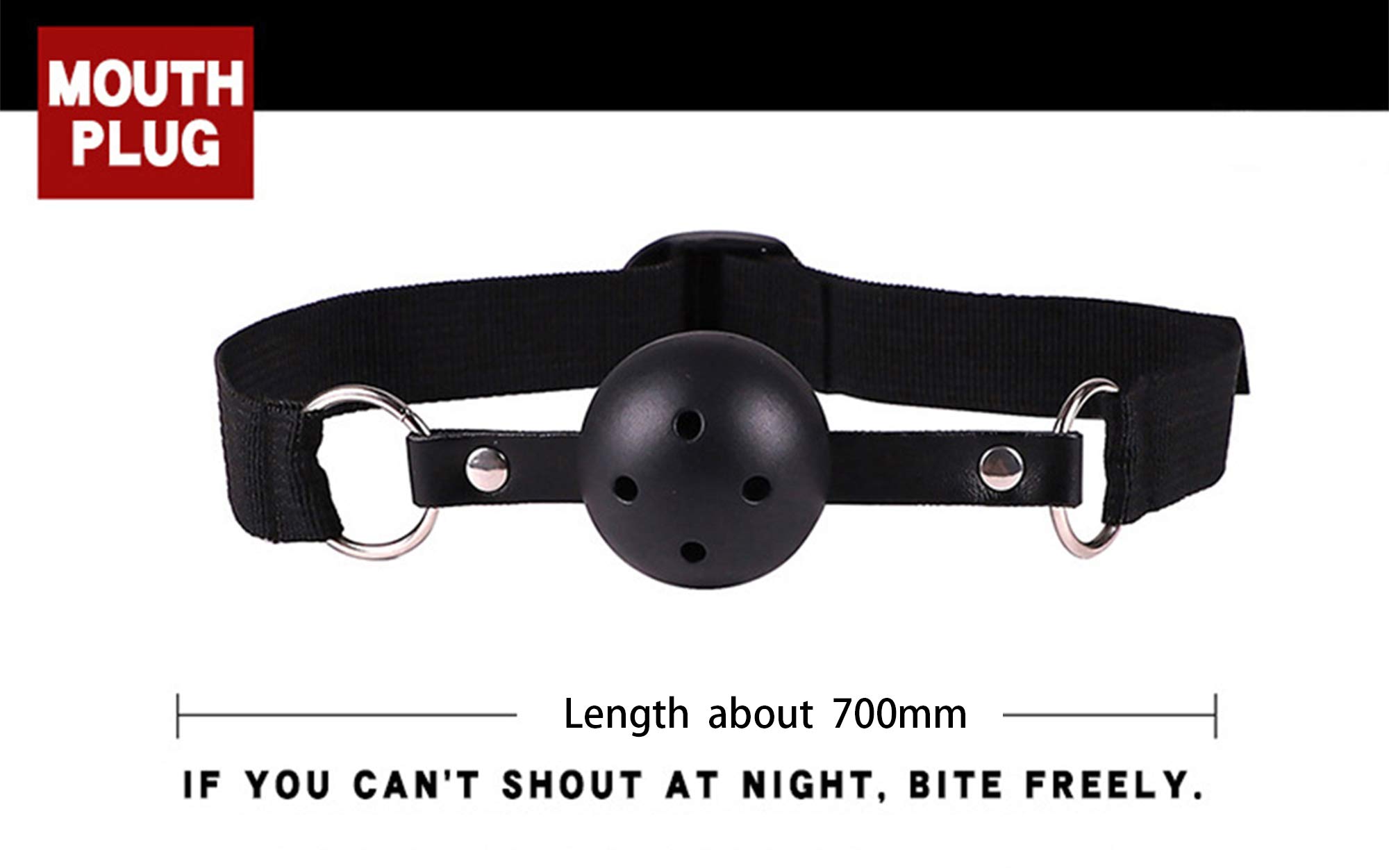 BDSM Bondage Kit for Couples - Adjustable Restraints Set with Fuzzy Handcuffs & Ball Gag, BDSM Toys for Enhanced Intimacy, Perfect for Spicing Up Bedroom Play and Romantic Nights