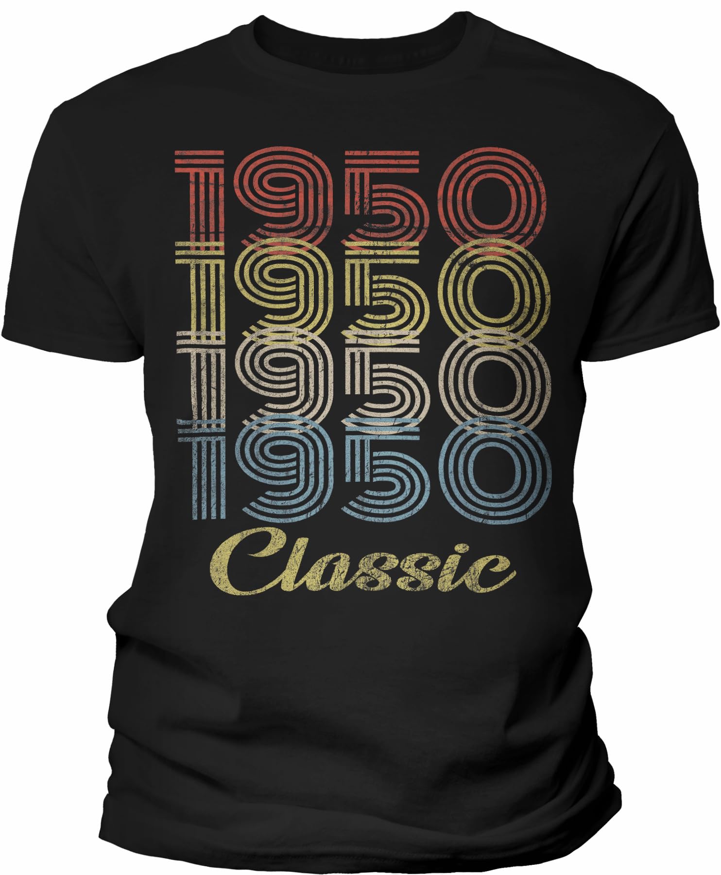 Vintage 1950s Retro 75th Birthday T-Shirt for Men - Classic 75 Years Old Gift Idea - Perfect for Milestone Celebrations & Birthday Parties