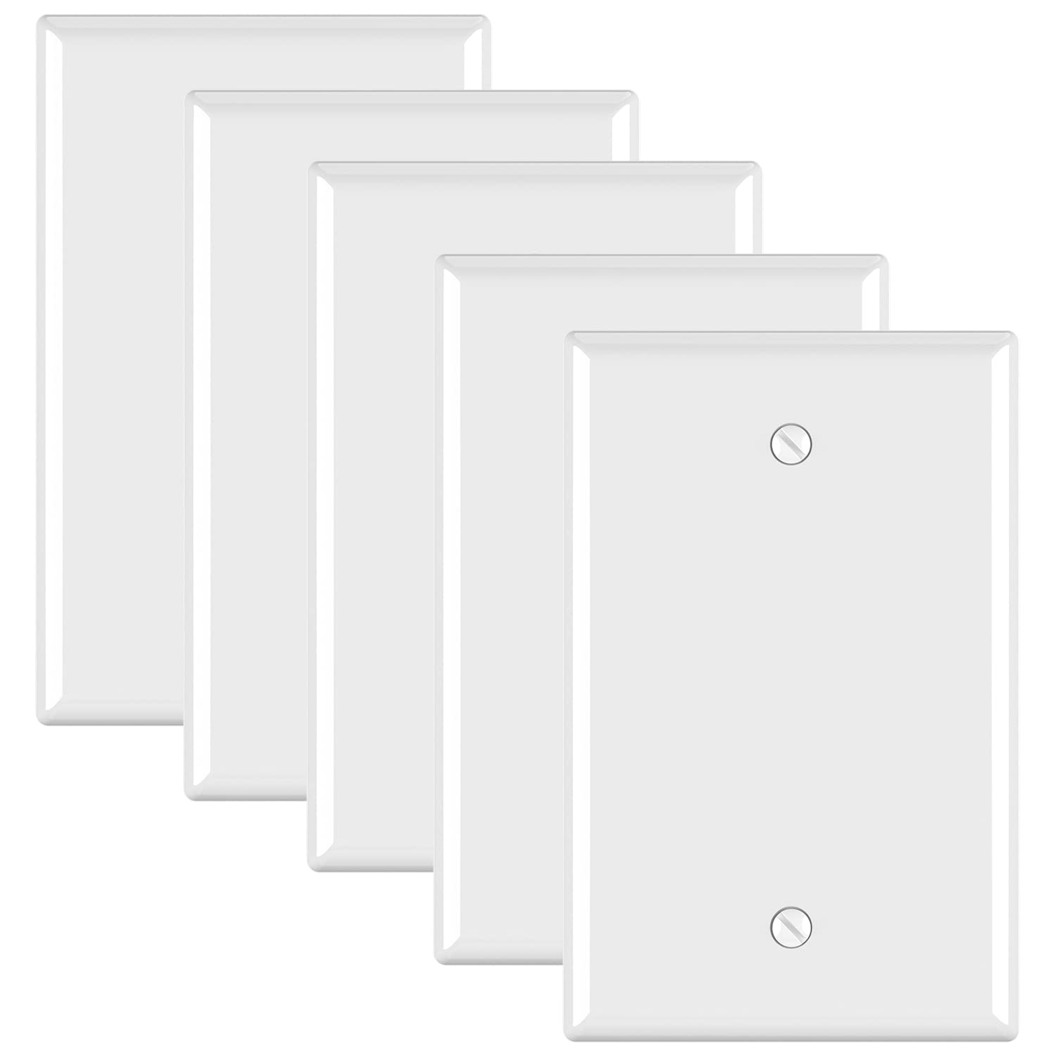 ELEGRP 1-Gang Blank Wall Plate Cover, 4.88