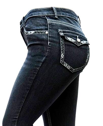 N595b- Acid Wash Black Skinny