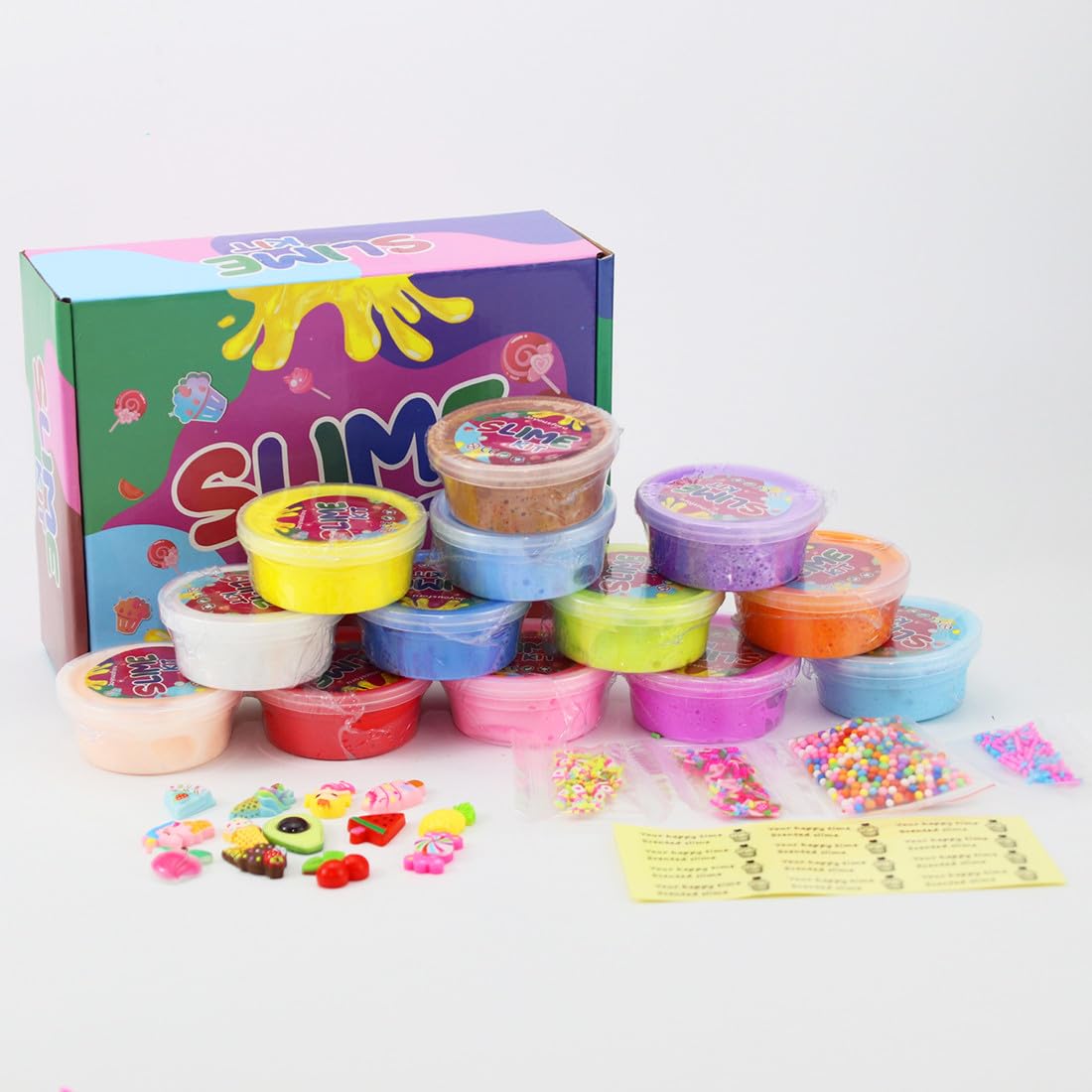 13 Pack Butter Slime Kit - Non-Sticky Sensory Toys for Kids Ages 6-12 | Easter Egg Fillers, Birthday Party Favors & Stress Relief Gifts for Boys and Girls | Perfect for Classroom Rewards, Fidget Play & Sensory Therapy
