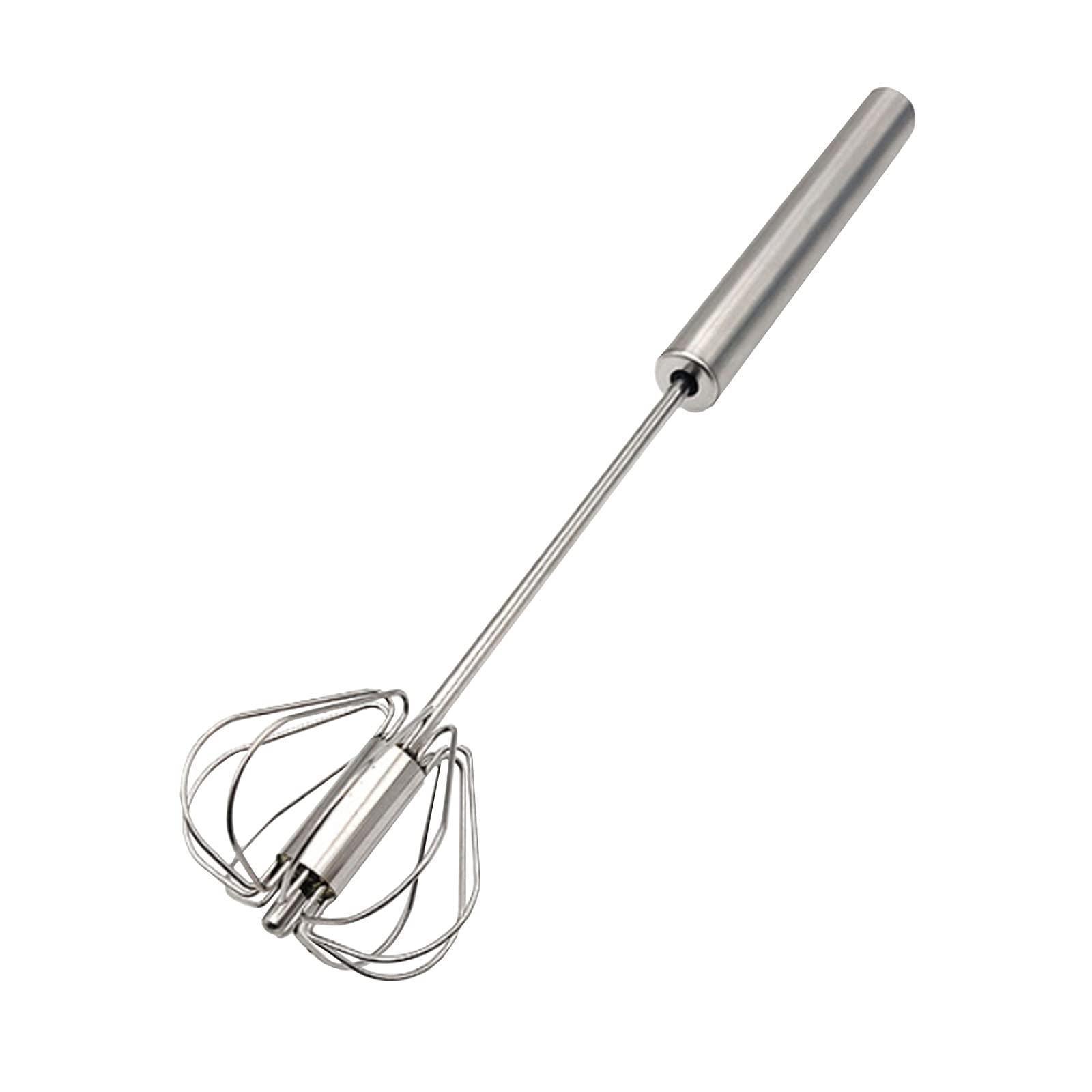 Kasuyi Semi-Automatic Egg Whisk - Stainless Steel Rust-Resistant Hand Mixer for Baking, Cooking & Mixing - Perfect for Eggs, Batter, Cream, Seasoning & Cocktails - Ideal for Home Kitchen, Bakery & Bar Use