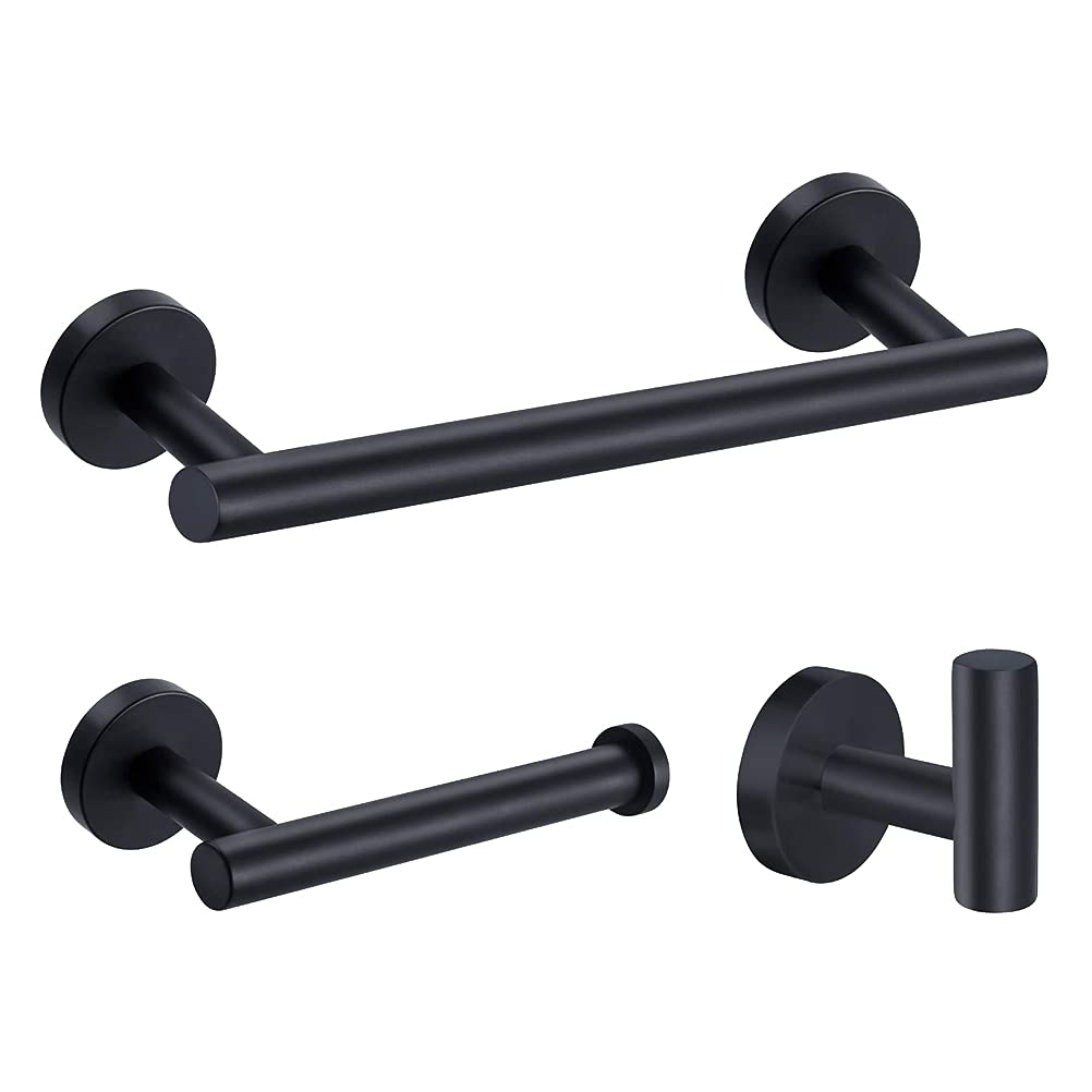 DOITOOL Stainless Steel Bathroom Towel Rack Set - Heavy Duty Wall Mounted Hanging Organizer for Bath Towels, Hand Towels & Toilet Paper - Perfect for Small Bathrooms, Showers & Laundry Rooms