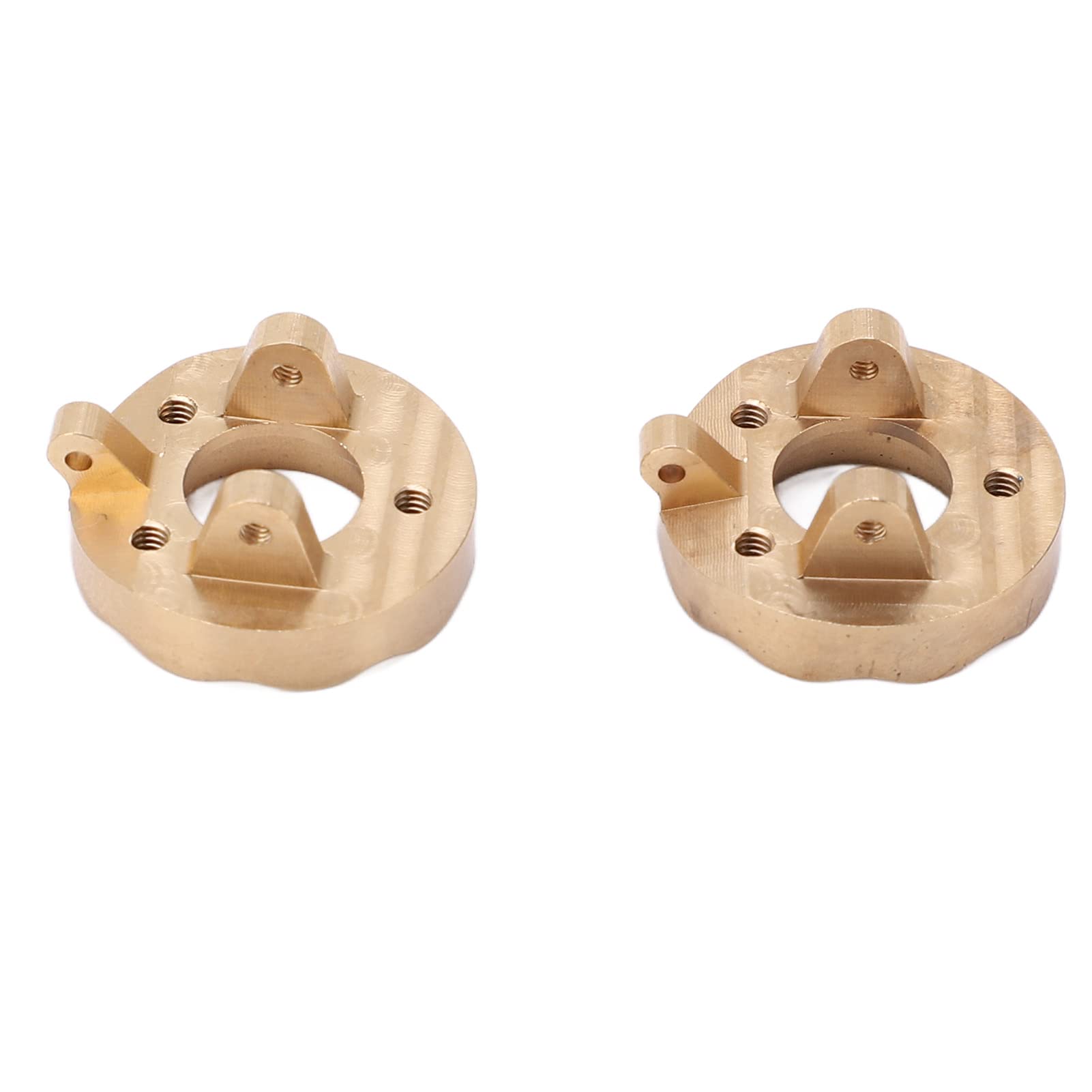 Premium Brass Steering Cup - Heavy Duty RC Car Steering Knuckle with Refined Finish & Counterweight for Enhanced Performance - Ideal for Off-Road Racing, Drifting & RC Vehicle Upgrades