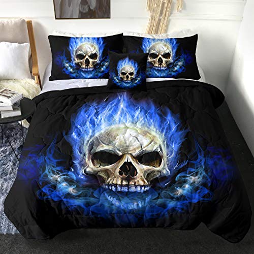 Blue Fire Skull
