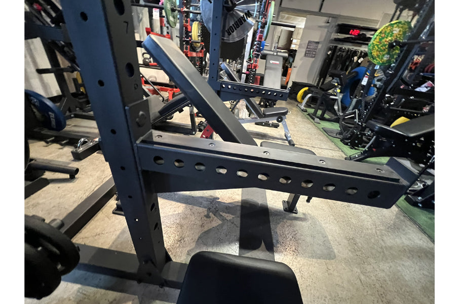 Warrior Deluxe Squat Rack - Heavy Duty Power Cage for Home Gym Strength Training | Perfect for Weightlifting, CrossFit & Powerlifting Workouts