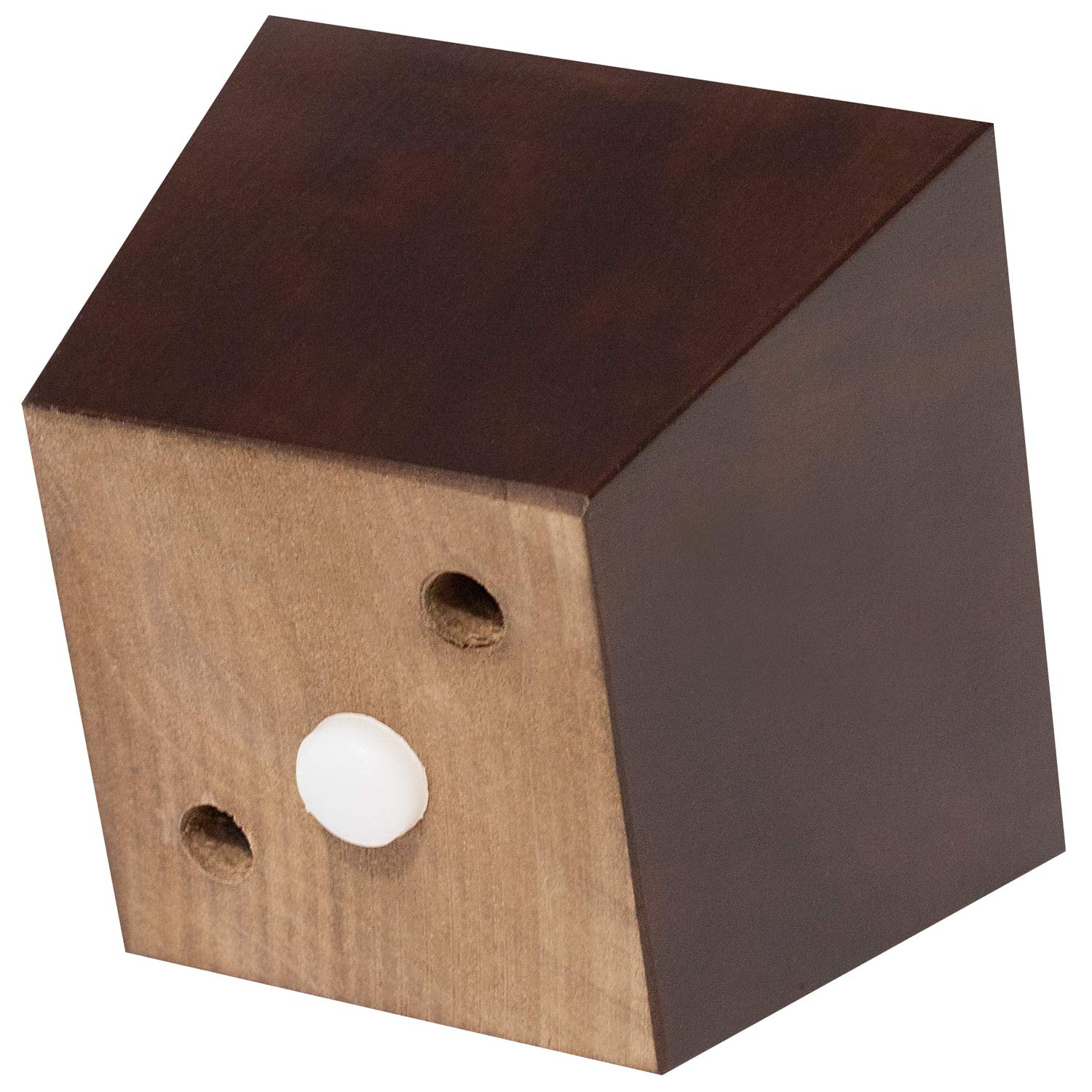 4 Pack 3 Inch Walnut Square Tapered Furniture Legs - Replacement Feet for Sofa, Chair, Couch & Ottoman - Perfect for Home Office, Living Room & Bedroom Furniture Upgrade