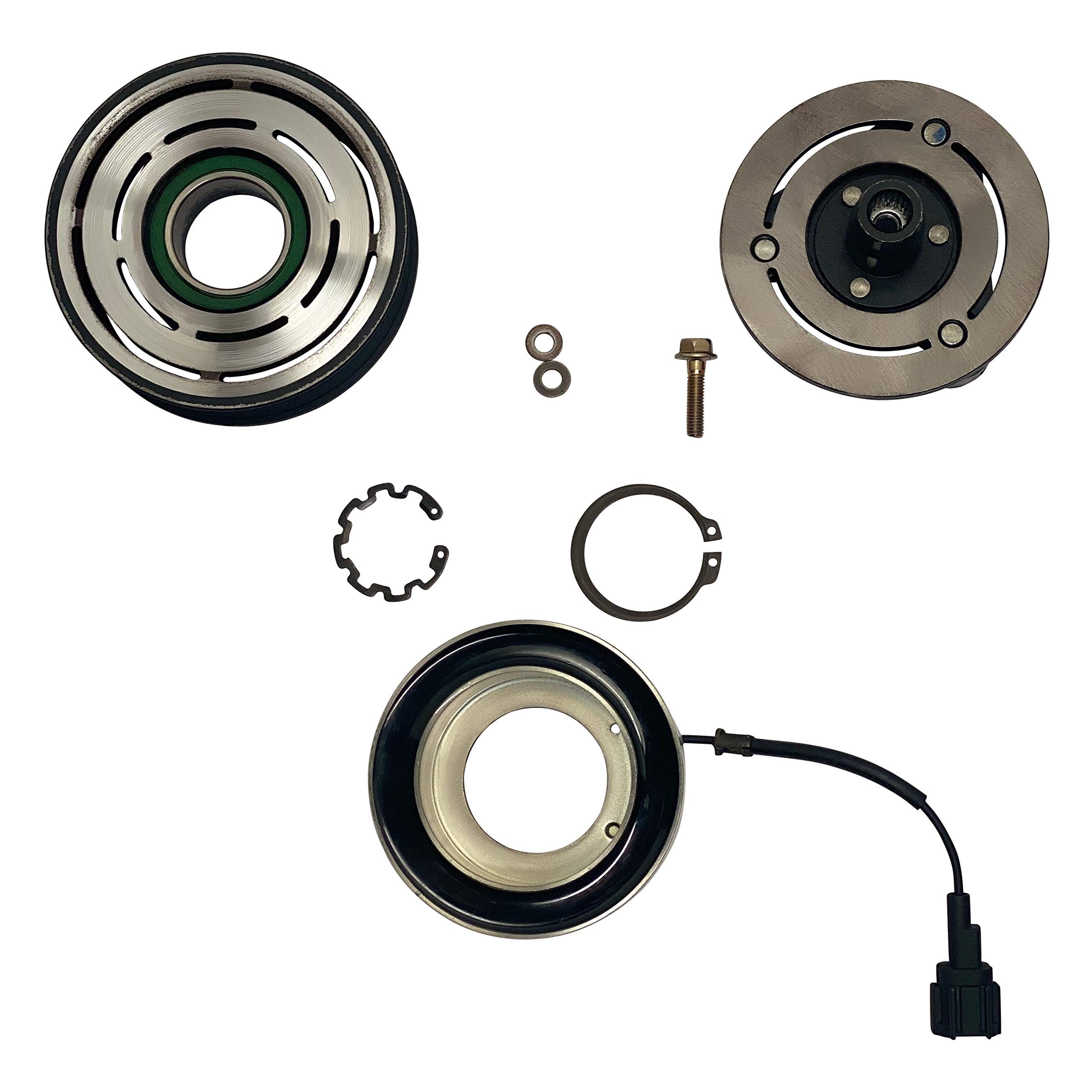 RYC A/C Compressor Clutch EG890-CL - Compatible with Nissan Versa 1.8L 2010-2012 & Nissan Cube 1.8L 2009-2010 | Fits Compressor Model CR-10 with 6-Groove Pulley | Perfect for AC System Repair & Maintenance