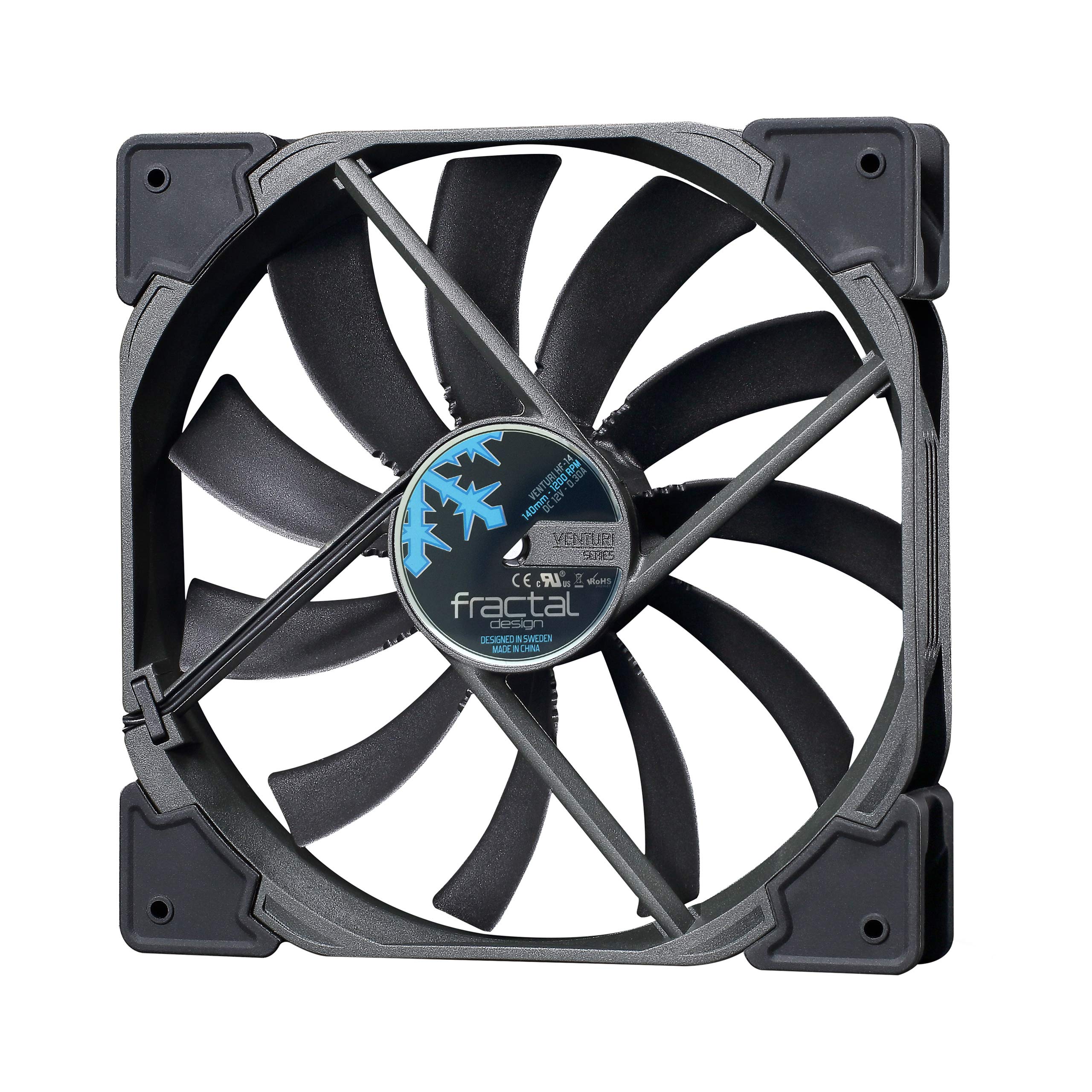Fractal Design Prisma Silent PWM Computer Fan - High Performance Cooling for PC Gaming, Workstation & Home Office Use