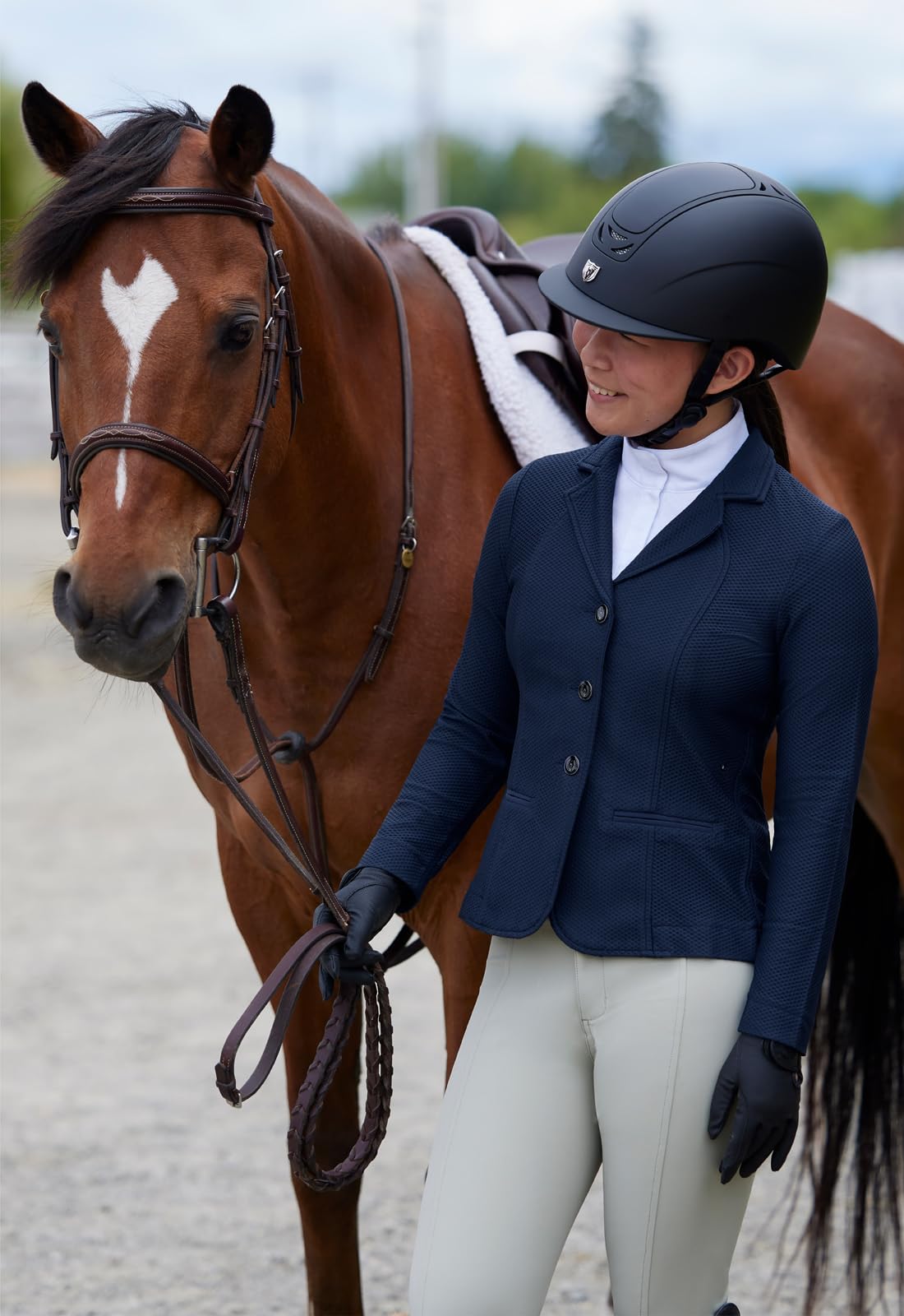 Kerrits Kids Affinity Aero Mesh Show Coat – Breathable English Equestrian Competition Jacket for Children | Machine Washable | Perfect for Horse Shows & Riding Lessons