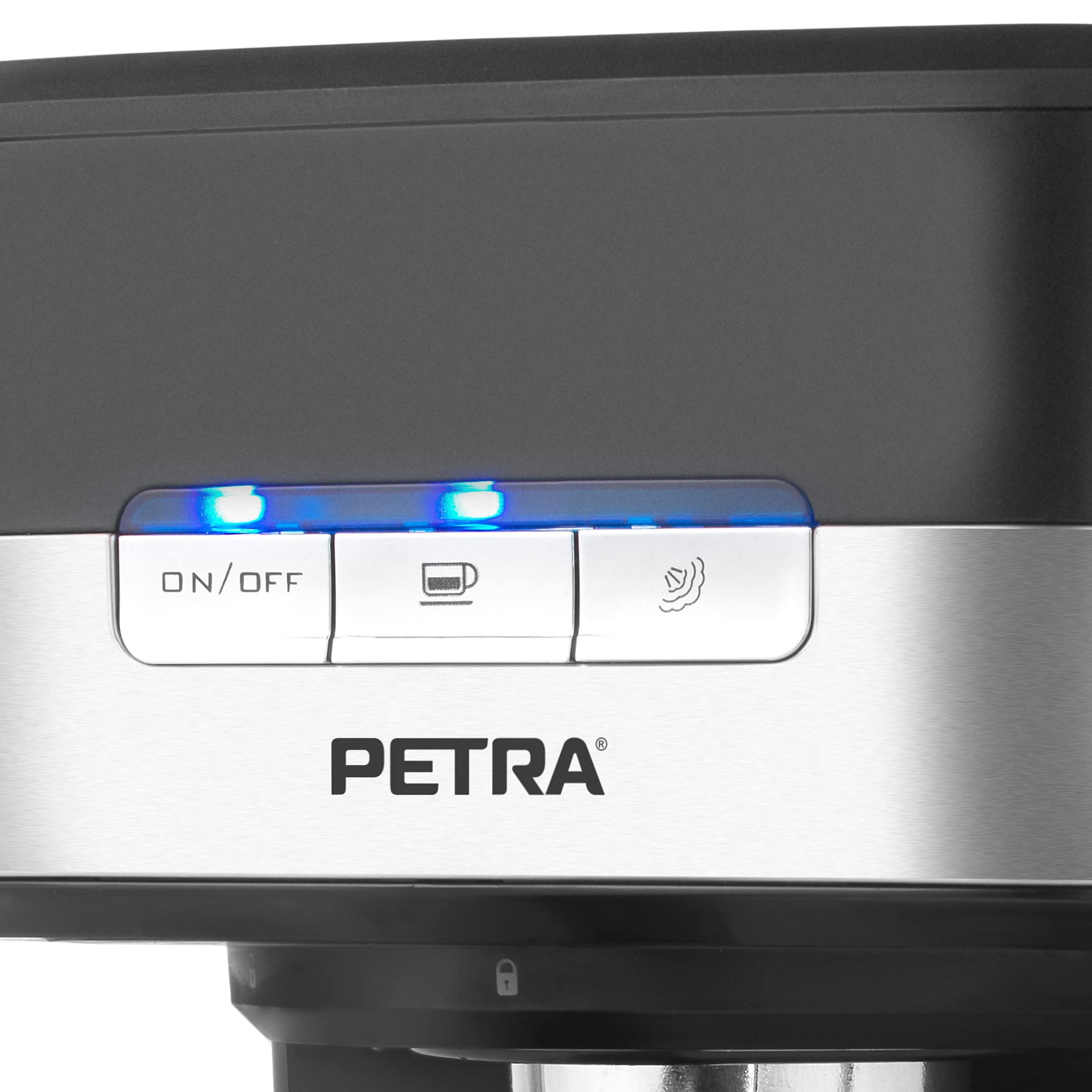 Petra PT4623VDEEU7 Professional Espresso Coffee Machine - Electric Coffee Maker for 1-2 Cups, Cappuccino & Latte - 15 Bar Pump, BPA-Free, Compatible with Ground Coffee - 1.5L Water Tank, 850W - Perfect for Home & Office Use