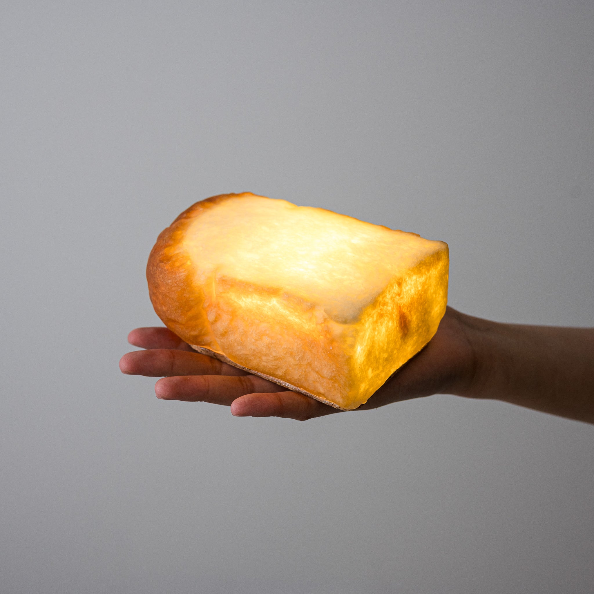 PAMPSHADE Real Bread Lamp - Handmade Toast Night Light by Yukiko Morita | Unique Home Decor for Bedroom, Living Room & Kitchen | Perfect Gift for Food Lovers & Bread Enthusiasts
