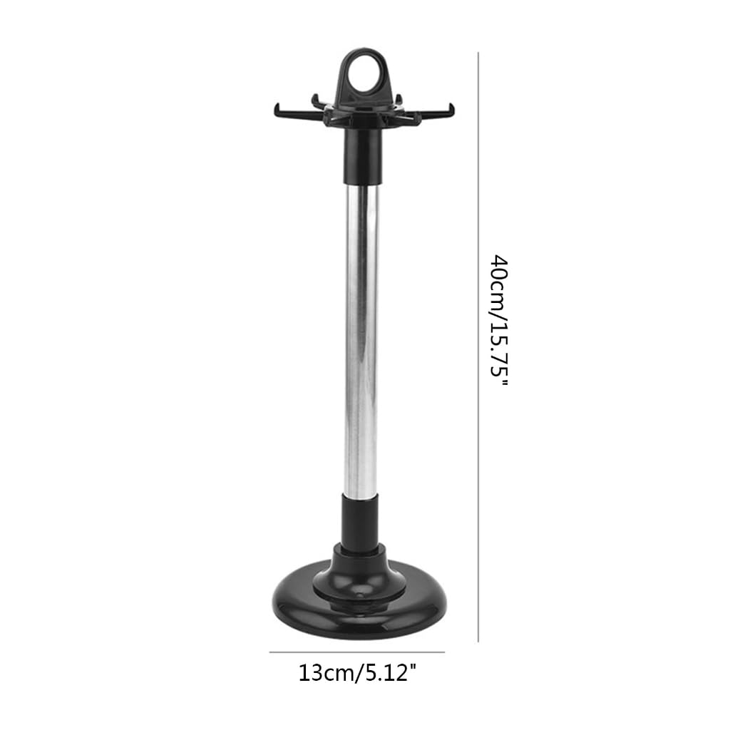 Rotatable Kitchen Utensil Stand with 6 Hooks - Space Saving for Small Kitchens
