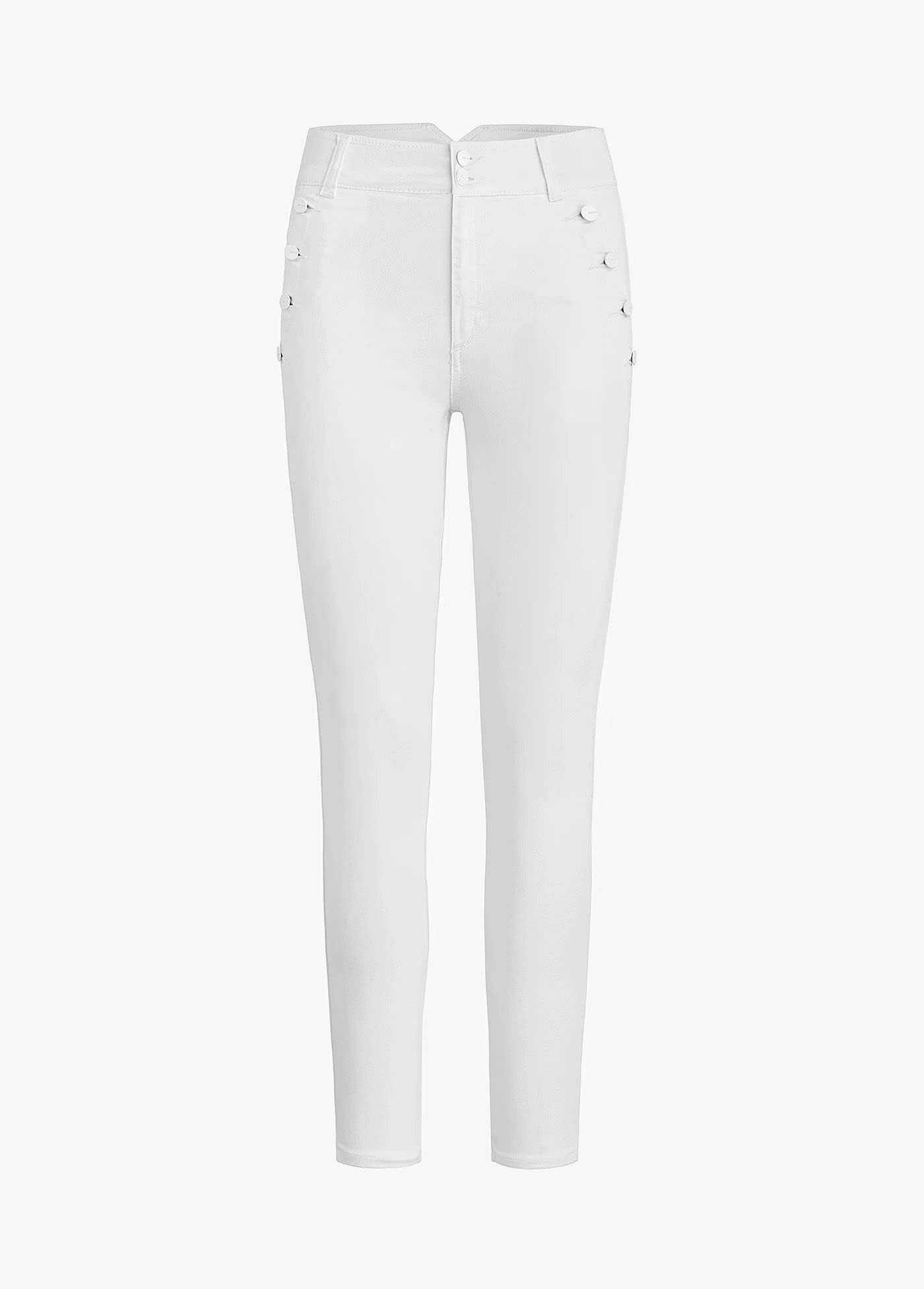 Joe's Jeans Women's The Bella High Rise Ankle Skinny Jeans - White Size 30 | Slim Fit Stretch Denim Pants for Casual Wear & Everyday Outfits