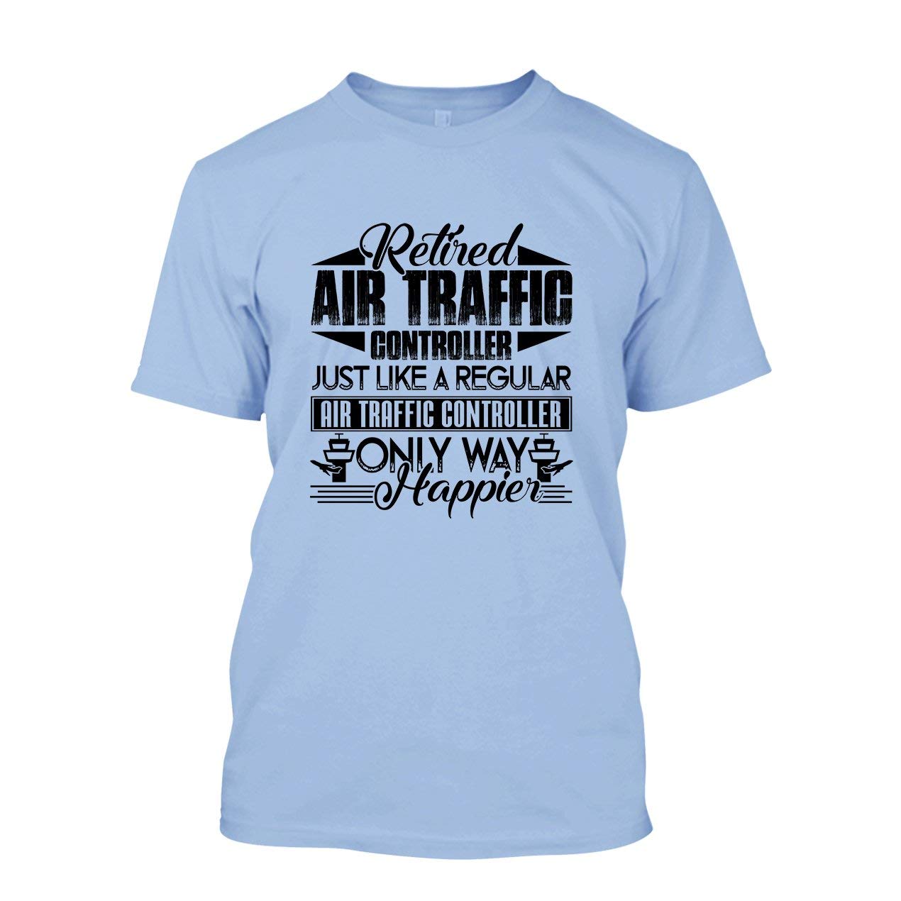 Retired Air Traffic Controller T-Shirt - Unisex Short Sleeve Tee for Aviation Enthusiasts - Perfect for Retirement Gifts & Aviation-Themed Events