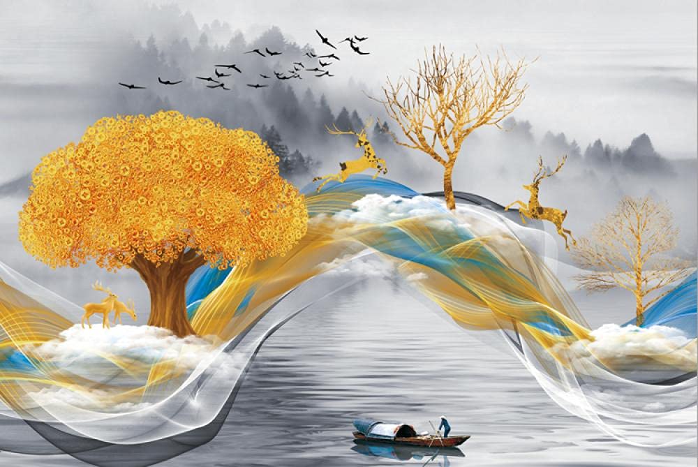 1500-Piece Peace River Money Tree Jigsaw Puzzle for Adults – Challenging Educational Puzzle for Relaxation & Stress Relief – Perfect for Family Game Nights & Home Decor