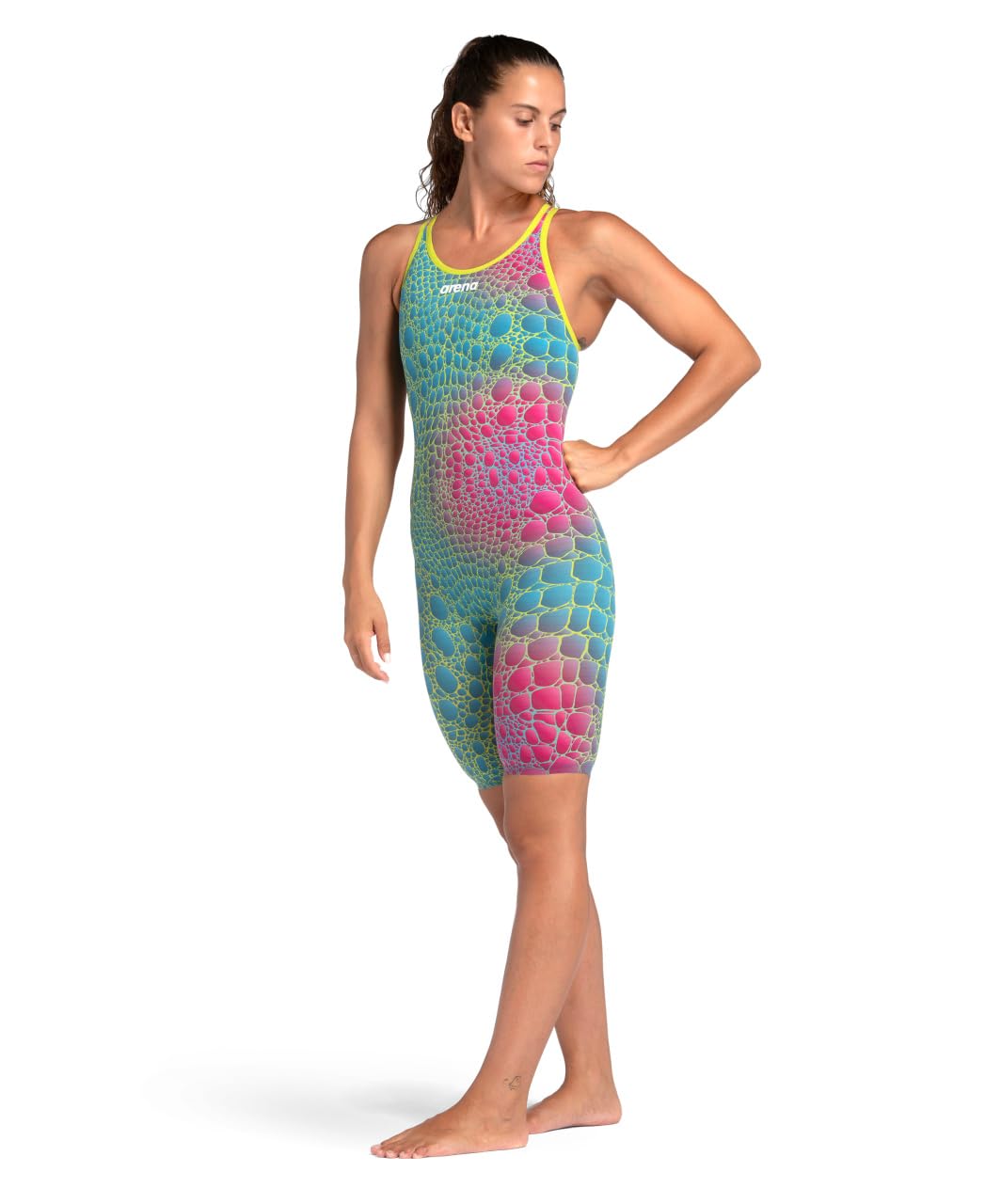 Arena Powerskin Carbon Air² Women's Open Back Racing Swimsuit - High Performance Competition Swimwear for Triathlon & Swim Training
