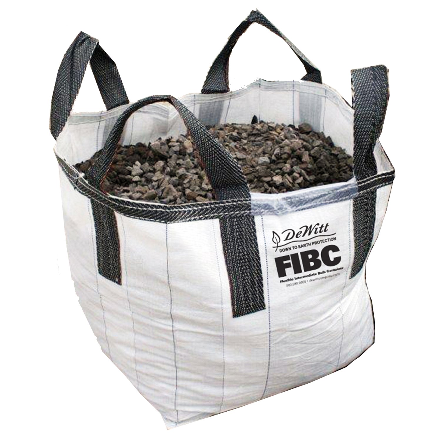 Dewitt Flexible Intermediate Bulk Container (FIBC) - White & Black | Heavy-Duty Bulk Bags for Storage, Transport & Industrial Use