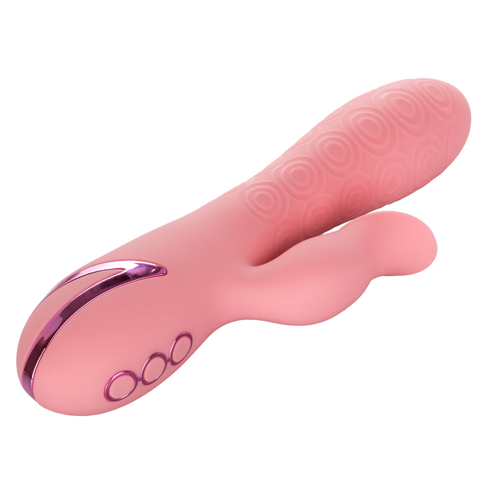 California Dreaming Pasadena Player Rotating Rabbit Vibrator - Dual Motor G-Spot & Clitoral Stimulator for Women - Perfect for Solo Play & Couples Intimacy