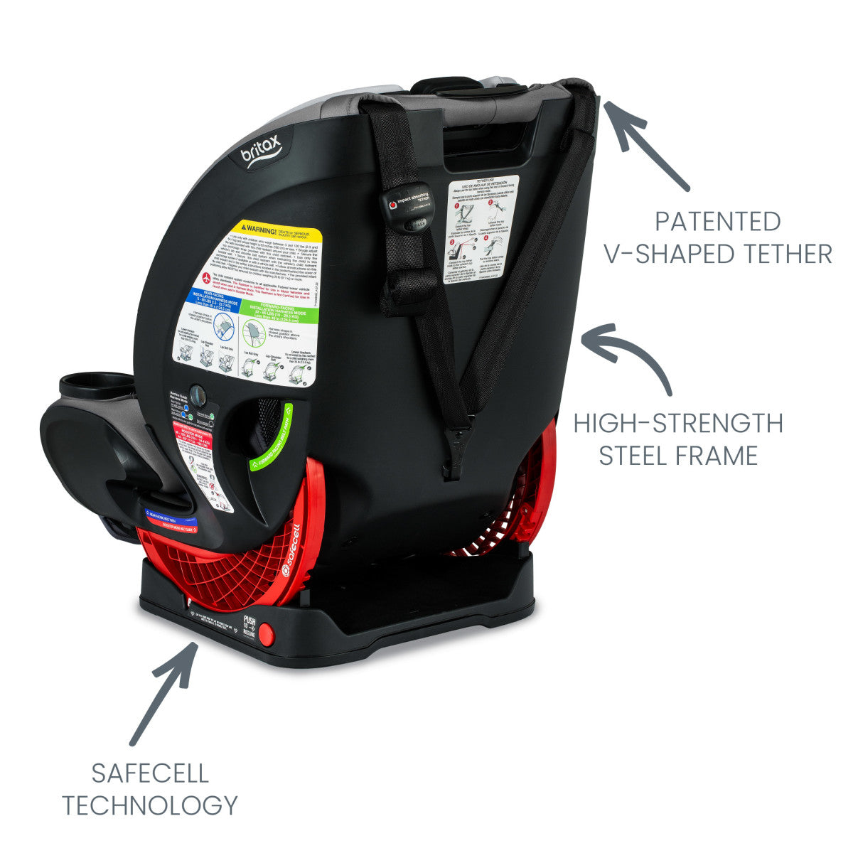 Britax One4Life ClickTight Convertible Car Seat - All-in-One Safety Solution for Infants to Big Kids (5-120 lbs) | Easy Installation & Comfort for Long Rides, Travel & Everyday Use