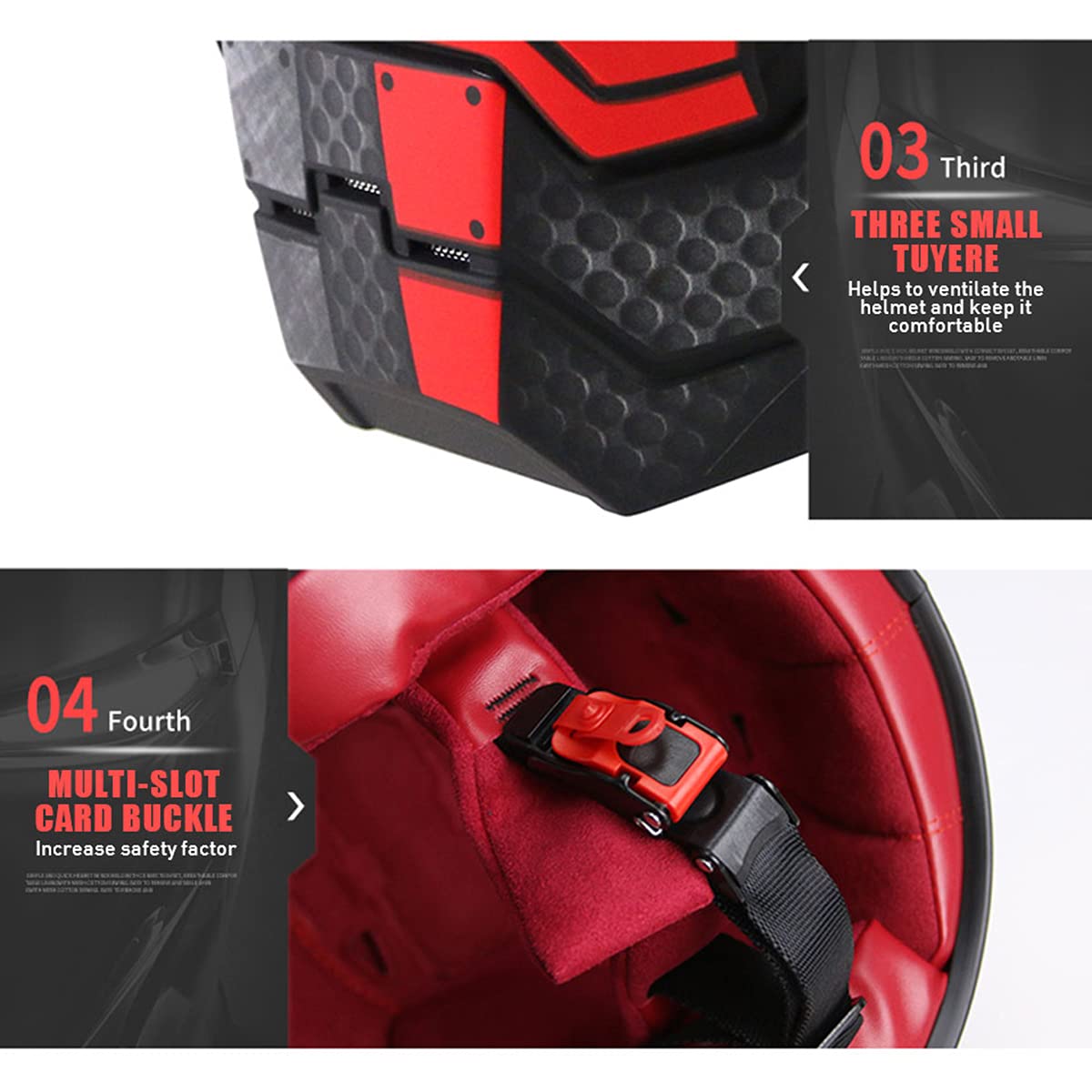 Motorcycle Helmet Full Face Predator Style - DOT Certified Matte Black Flip Open Helmet for Motorcycle, Scooter, Club Parties, Cosplay, and Outdoor Adventures