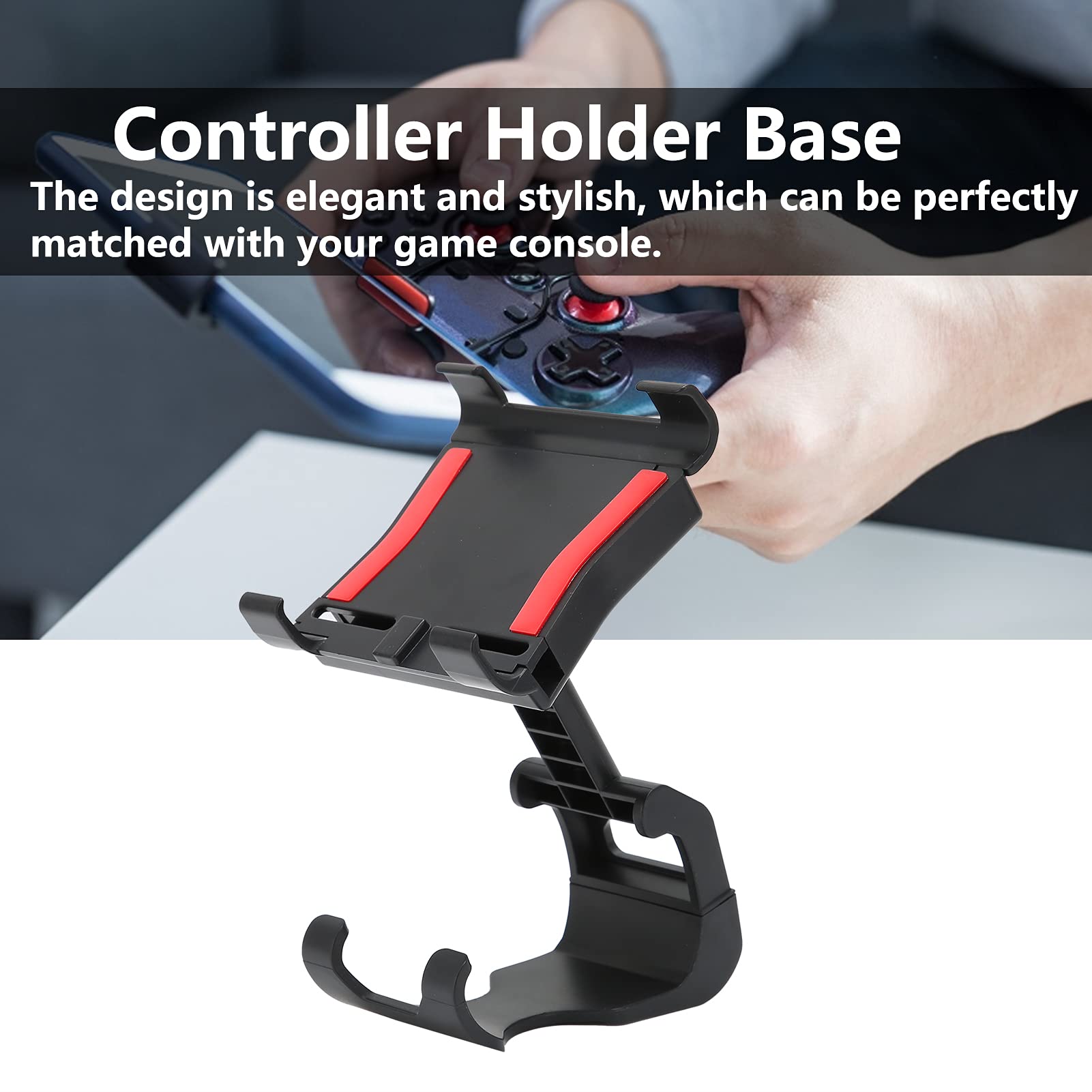 Rosvola Adjustable Phone Clip Mount for Nintendo Switch Controllers - Sturdy, Easy Installation Gaming Accessory for Pro Controllers & Joy-Cons | Perfect for Mobile Gaming, Live Streaming & Hands-Free Play