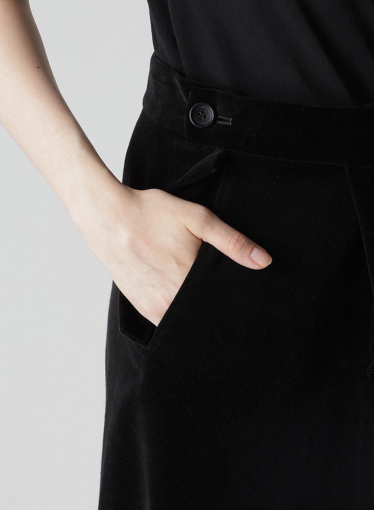 Velvet Tuck Flared Pants for Women - High Waist Stretchy Comfortable Lounge & Work Pants - Perfect for Office, Travel, and Casual Wear