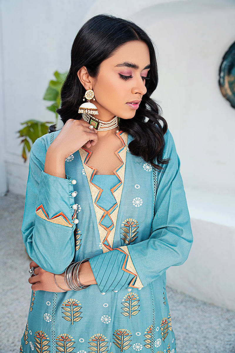 ASH DUSK Embroidered Shirt for Women - Stylish Floral Design Casual Blouse - Perfect for Office, Date Night & Summer Outfits
