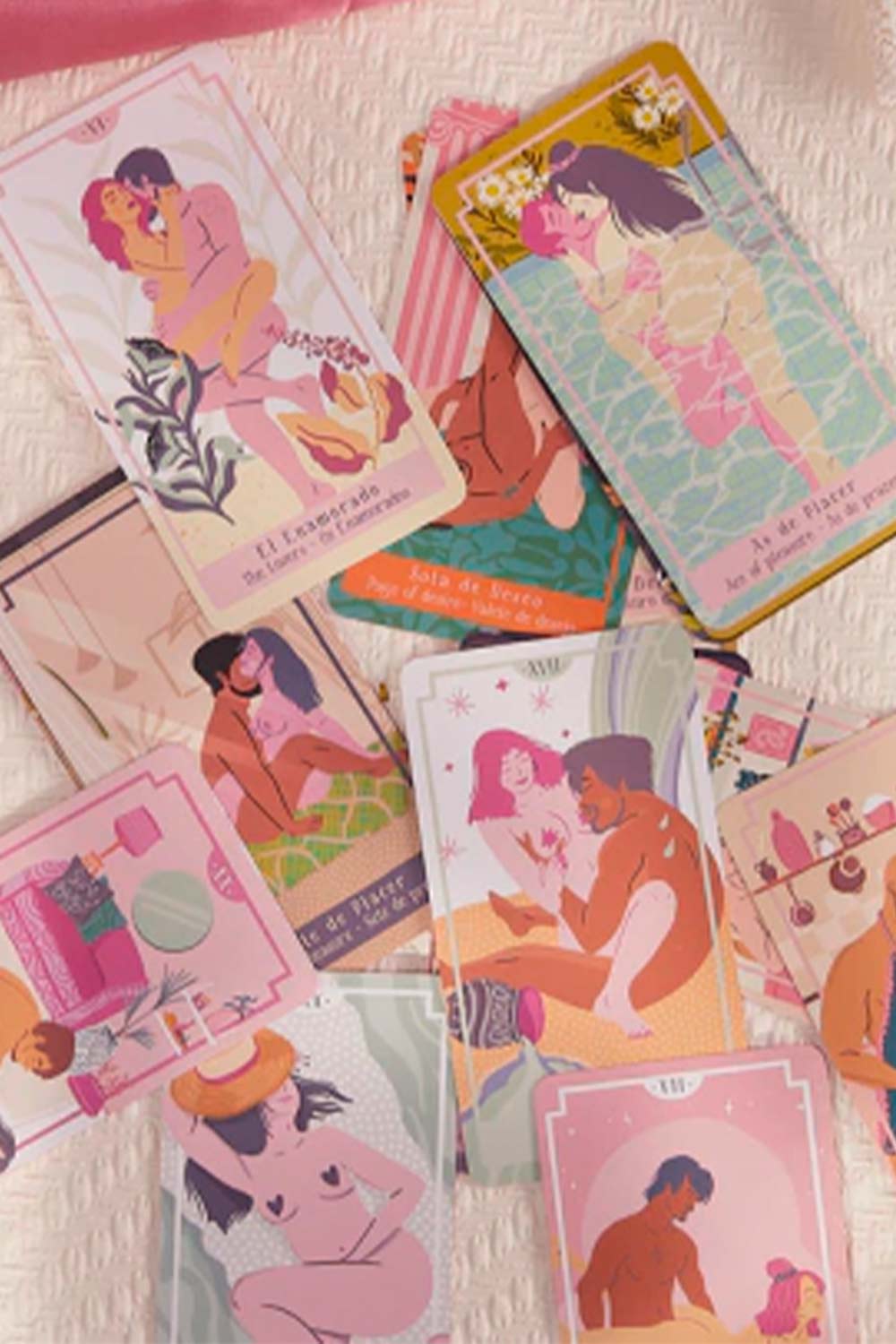 Erotic Tarot Deck | 78 Sexual Positions Cards for Couples - Perfect for Romantic Nights, Spicing Up Relationships & Adult Games