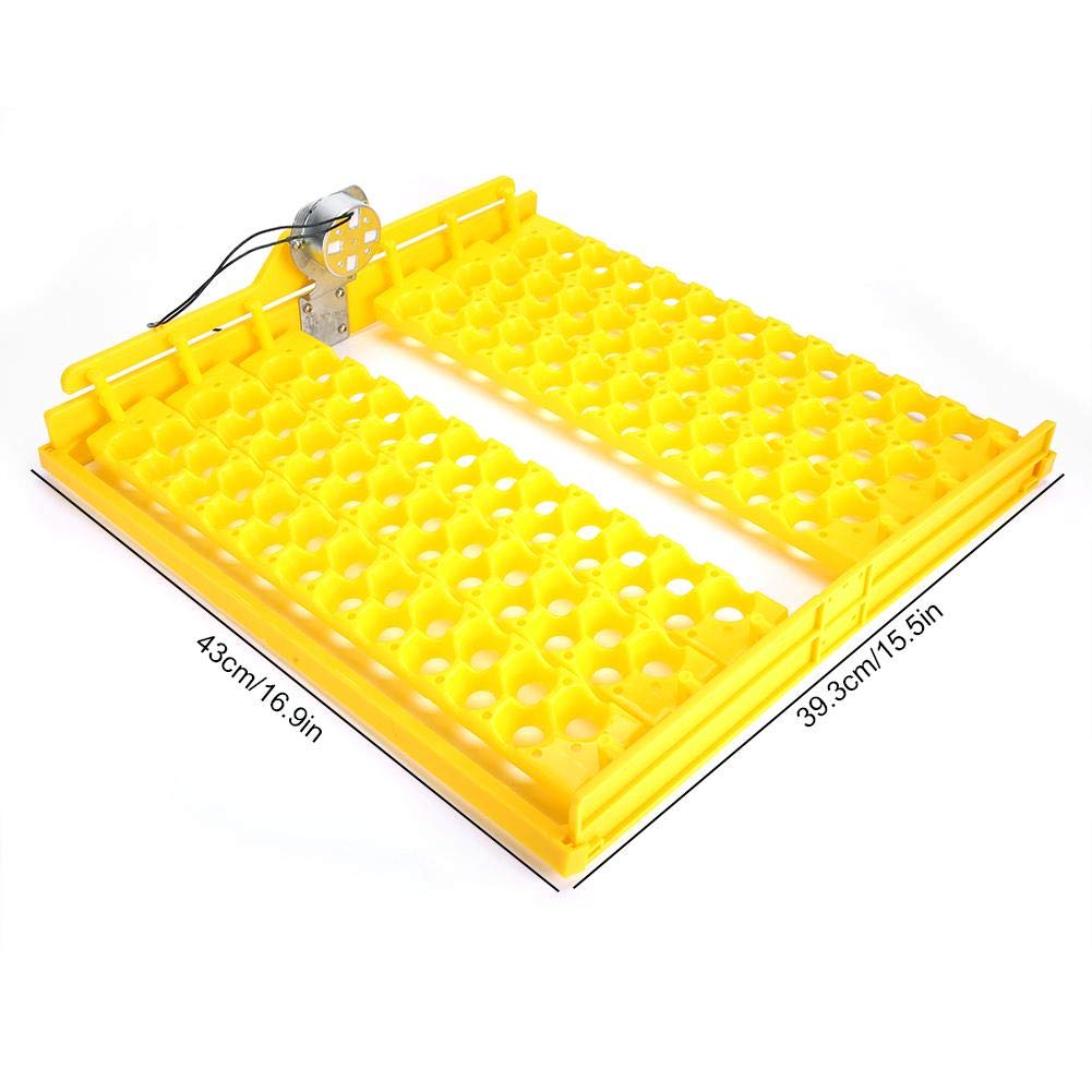 132Pcs Automatic Egg Turner Tray for Chicken Incubators - Egg Incubation Accessory with 110V for Poultry Hatching, Laboratory Use & Home Farming