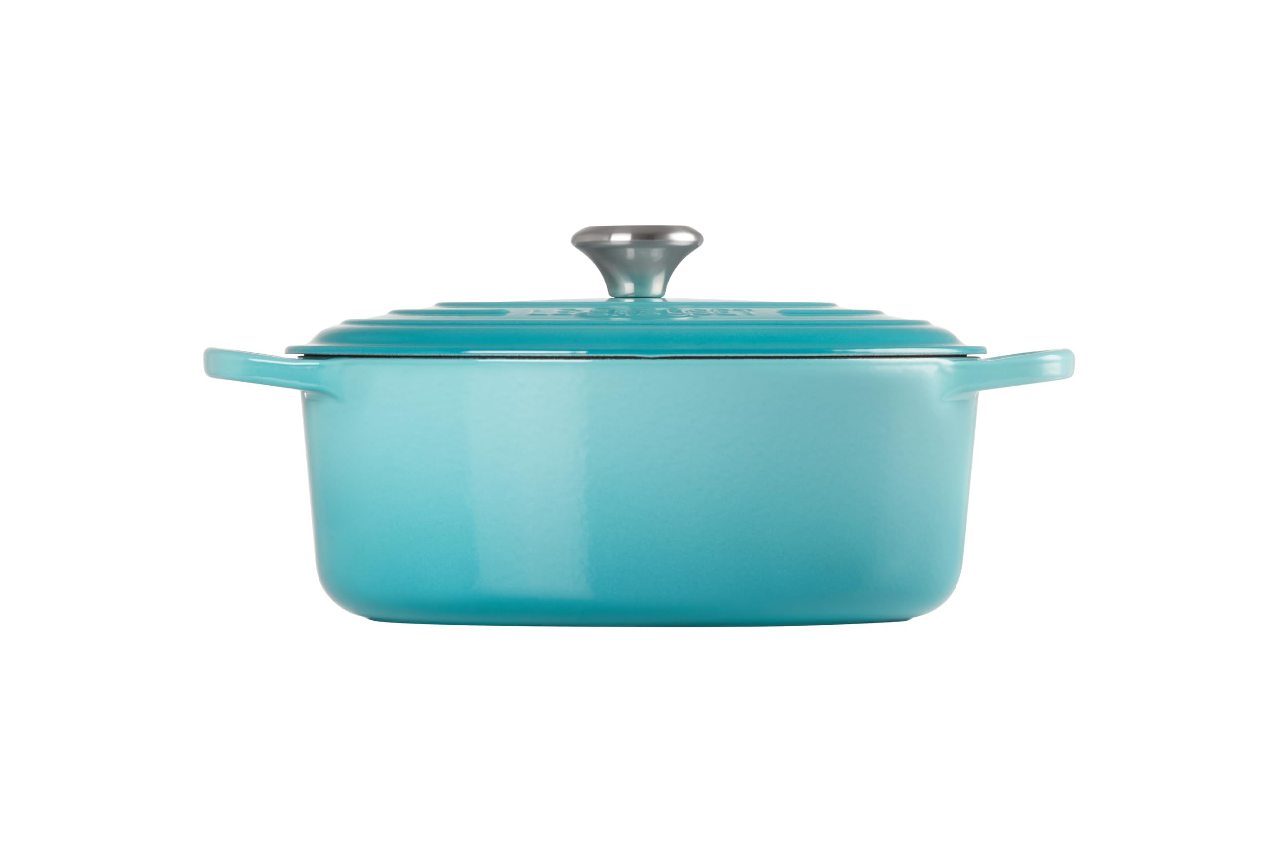 Le Creuset 5 qt. Enameled Cast Iron Oval Dutch Oven - Caribbean Blue | Premium Cookware for Braising, Roasting & Baking | Perfect for Soups, Stews & Family Dinners