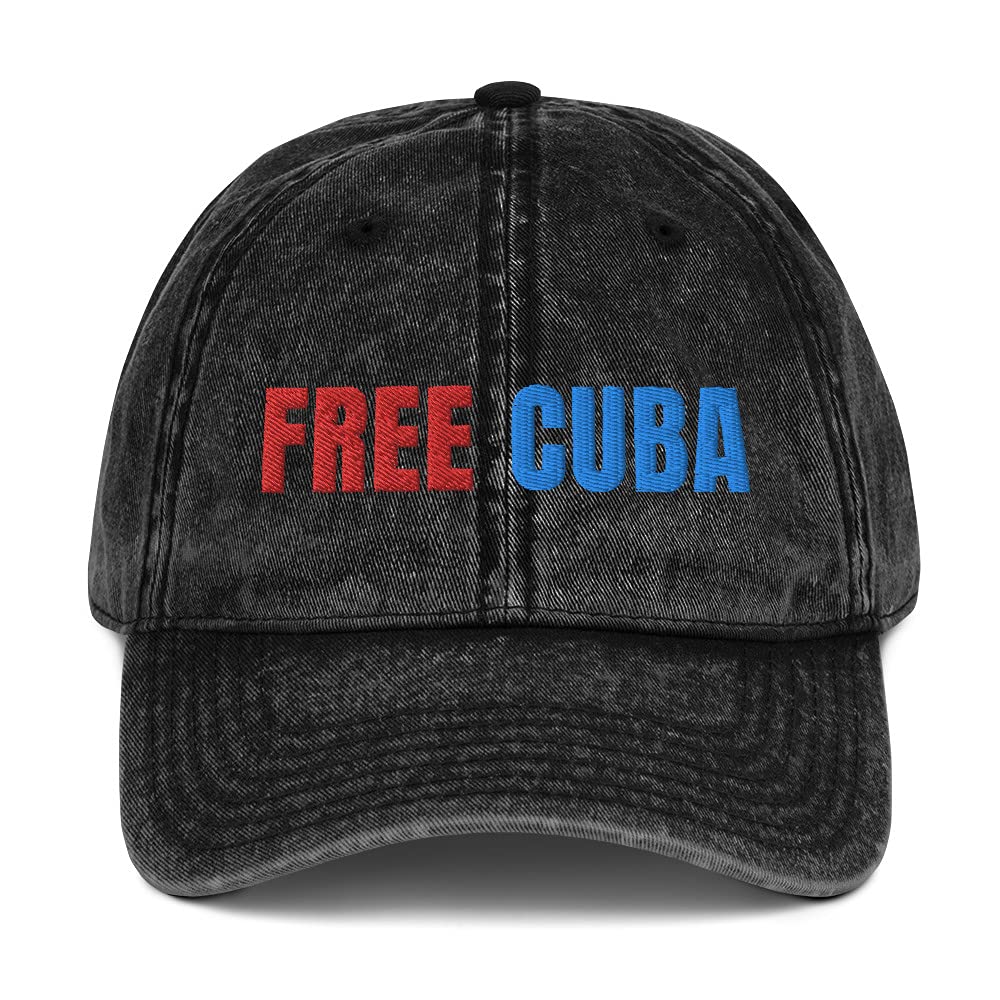 Vintage Embroidered Cuba Hat - Patriotic Cuban Flag Cap for Men & Women - Perfect for Travel, Festivals & Patriotic Events